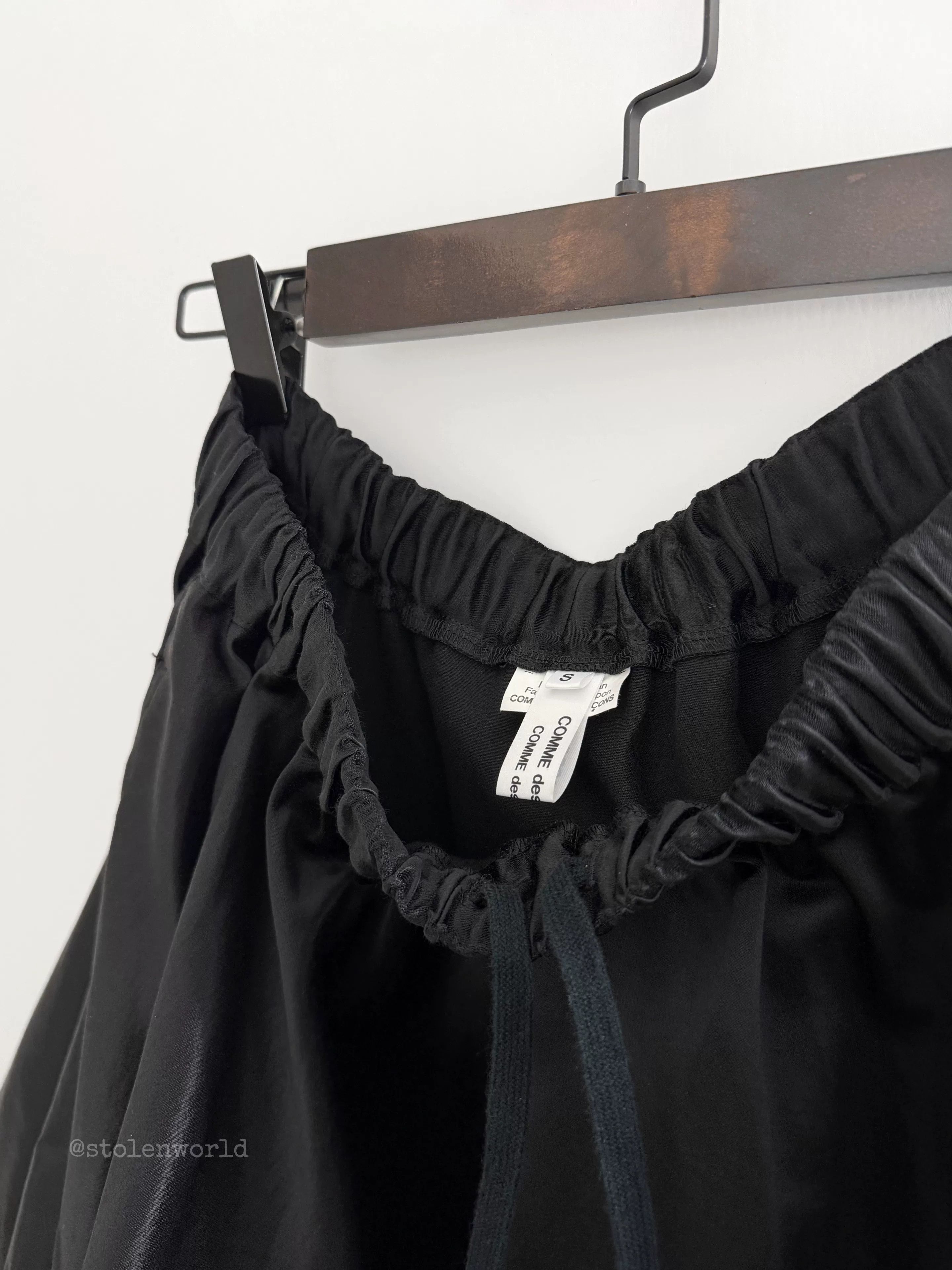 Comme des Garcons unique structured hemline black skirt Size 23" - 6 Thumbnail