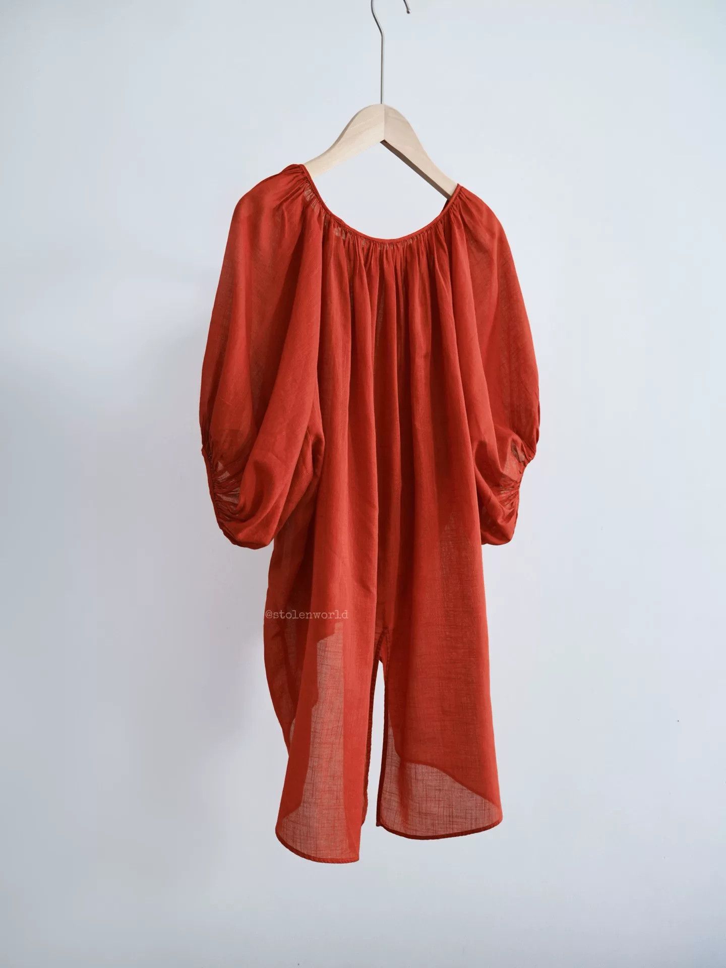 Kapital vintage rust red lantern sleeve top Size S / US 4 / IT 40 - 4 Thumbnail
