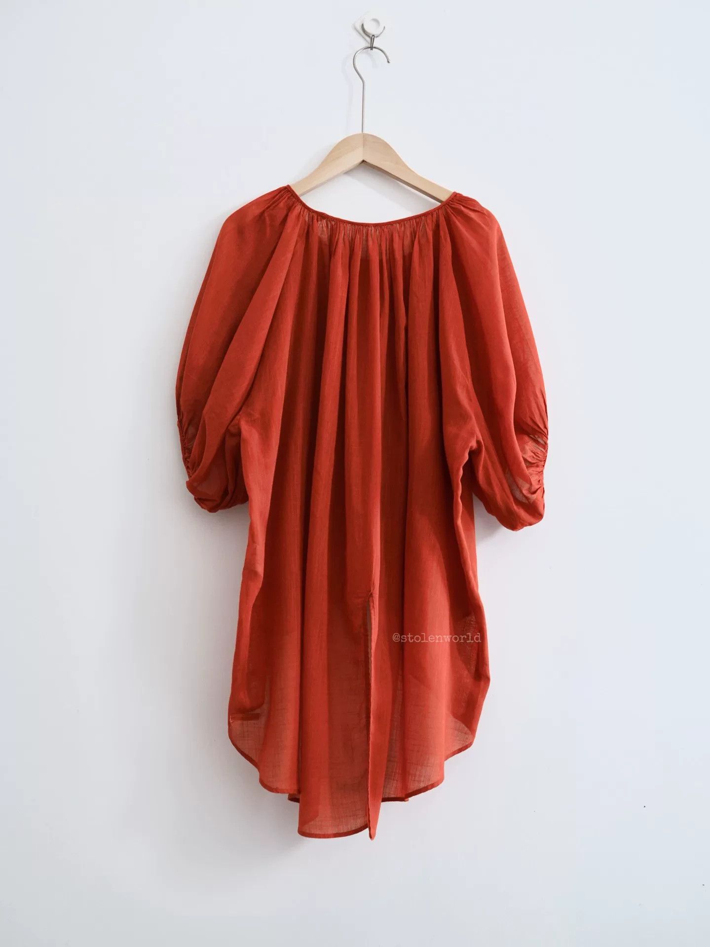 Kapital vintage rust red lantern sleeve top Size S / US 4 / IT 40 - 6 Thumbnail