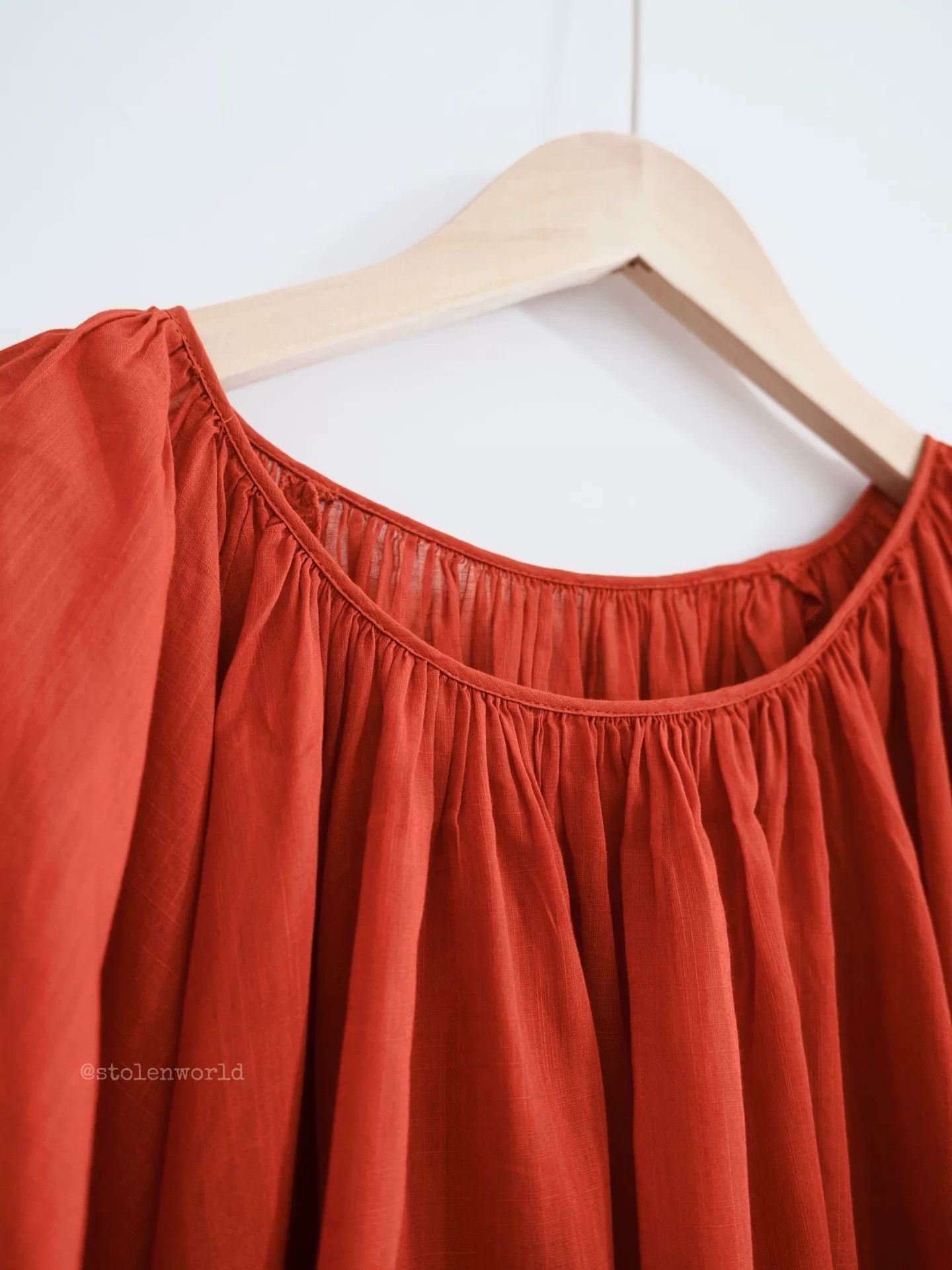 Kapital vintage rust red lantern sleeve top Size S / US 4 / IT 40 - 3 Thumbnail