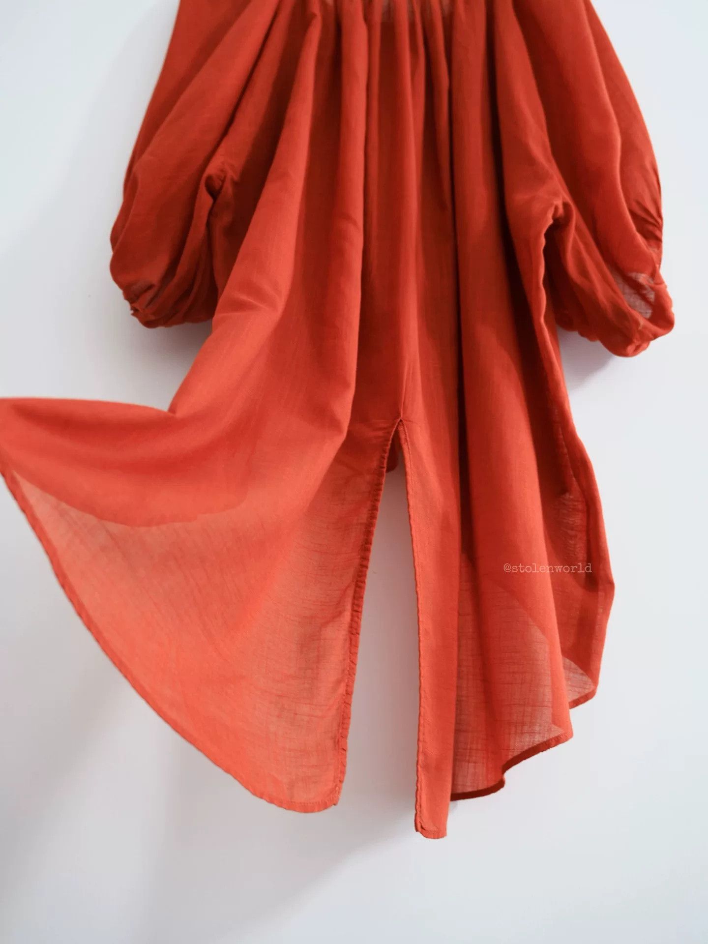 Kapital vintage rust red lantern sleeve top Size S / US 4 / IT 40 - 2 Thumbnail