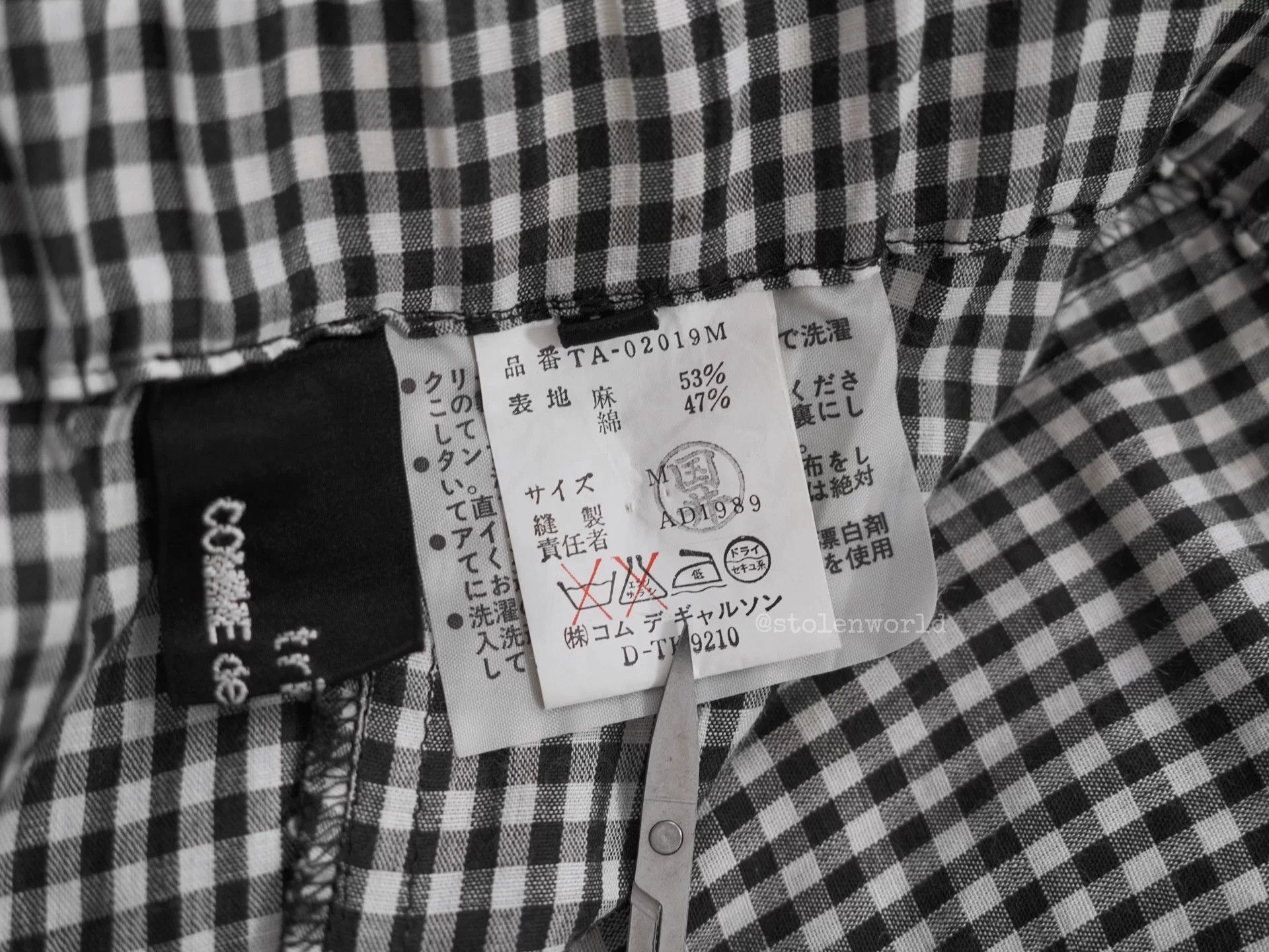 Comme des Garcons black and white check halter dress Size M / US 6-8 / IT 42-44 - 8 Thumbnail