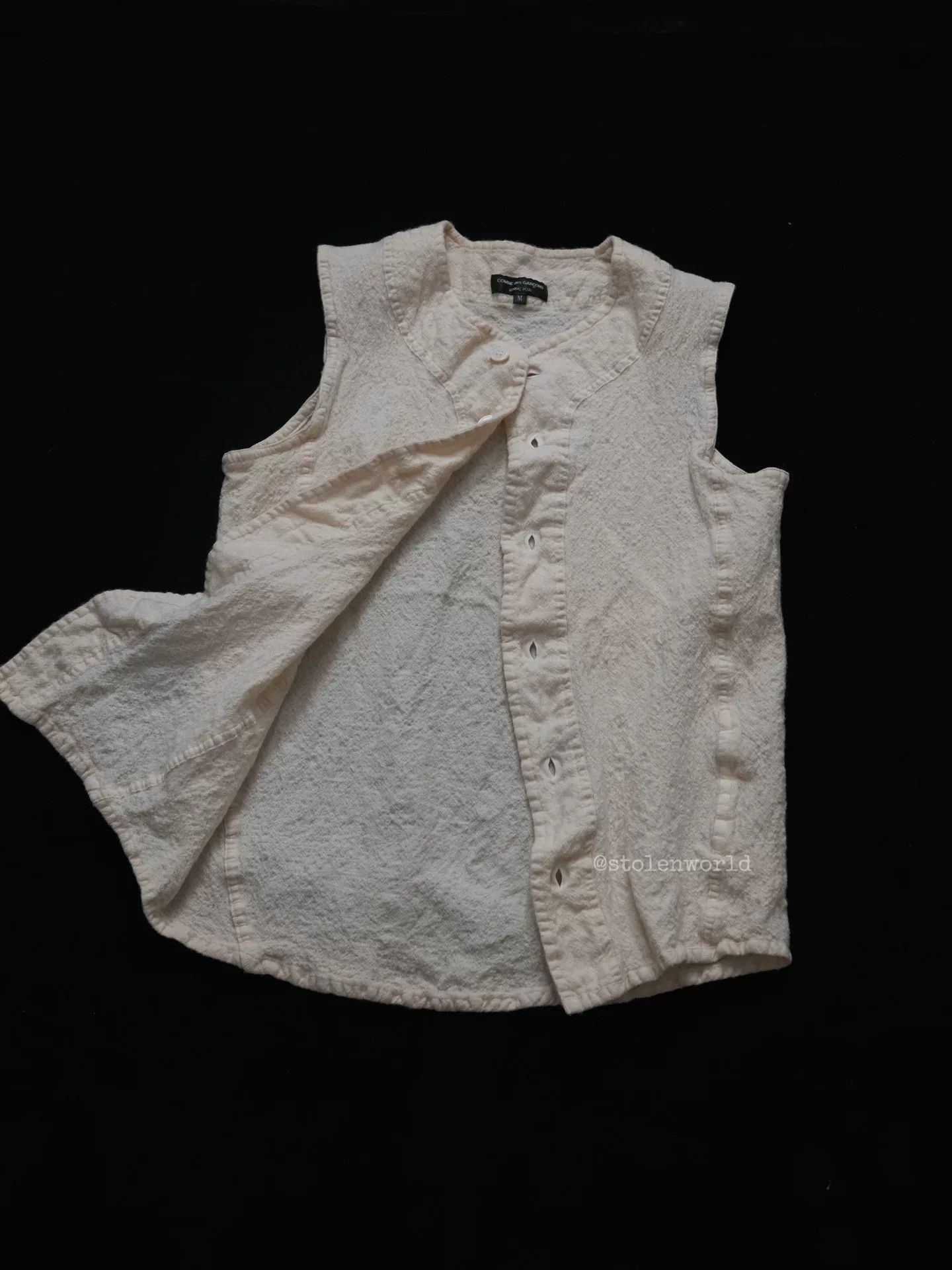 Comme des Garcons comme des garcons wool vest in cream Size M / US 6-8 / IT 42-44 - 5 Thumbnail
