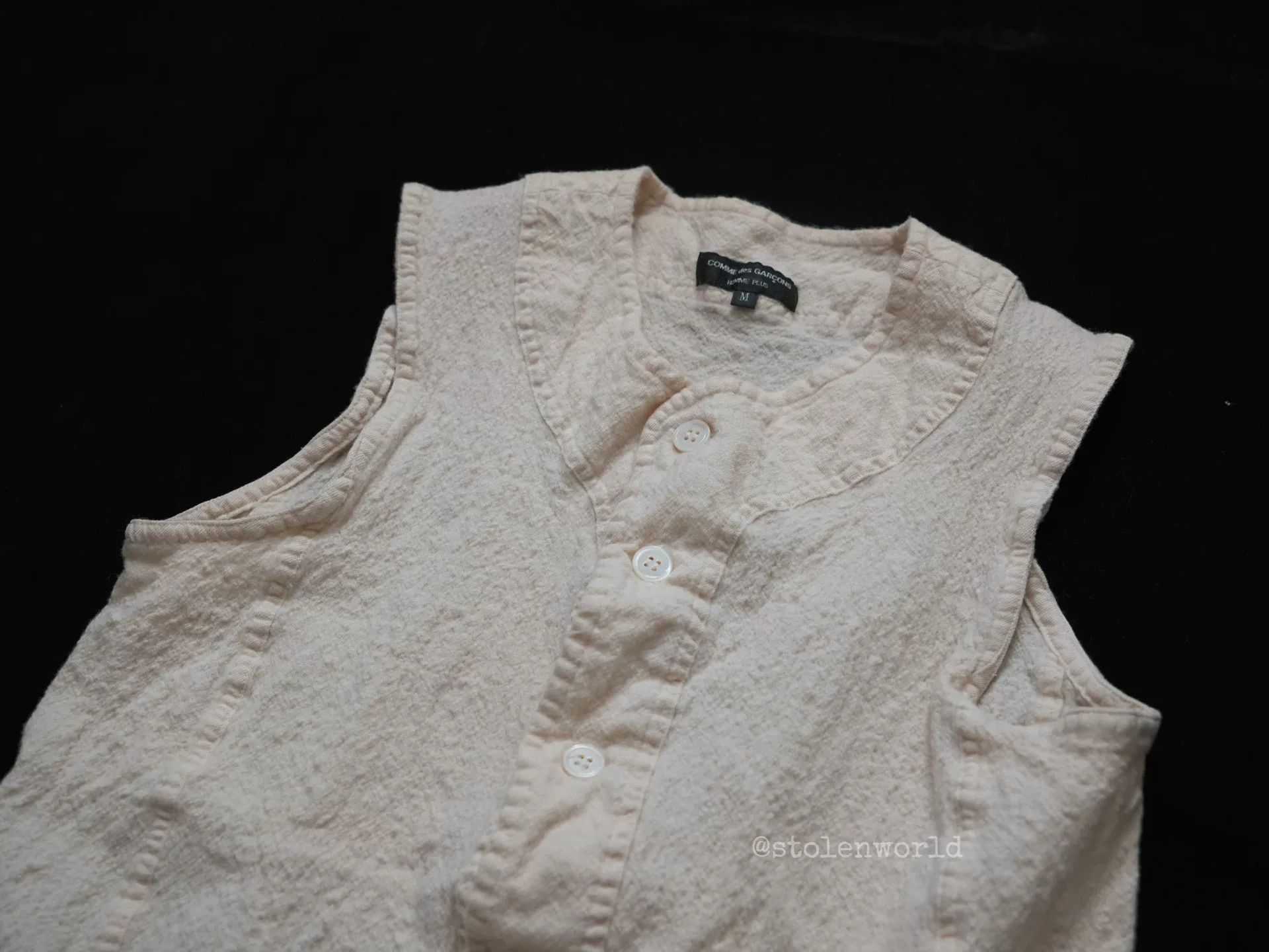 Comme des Garcons comme des garcons wool vest in cream Size M / US 6-8 / IT 42-44 - 6 Thumbnail