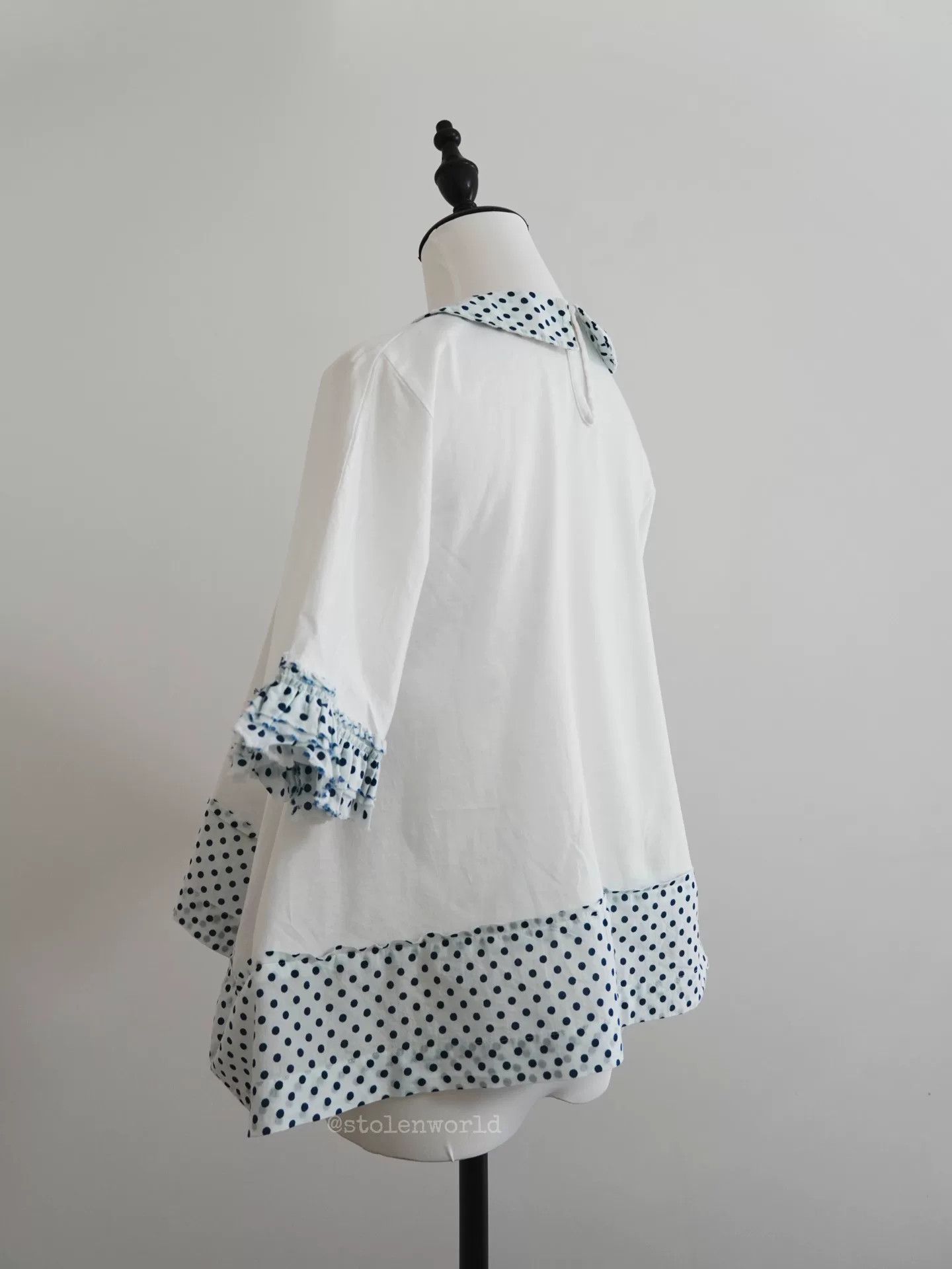 Comme des Garcons cute polka dot cotton top Size S / US 4 / IT 40 - 3 Thumbnail