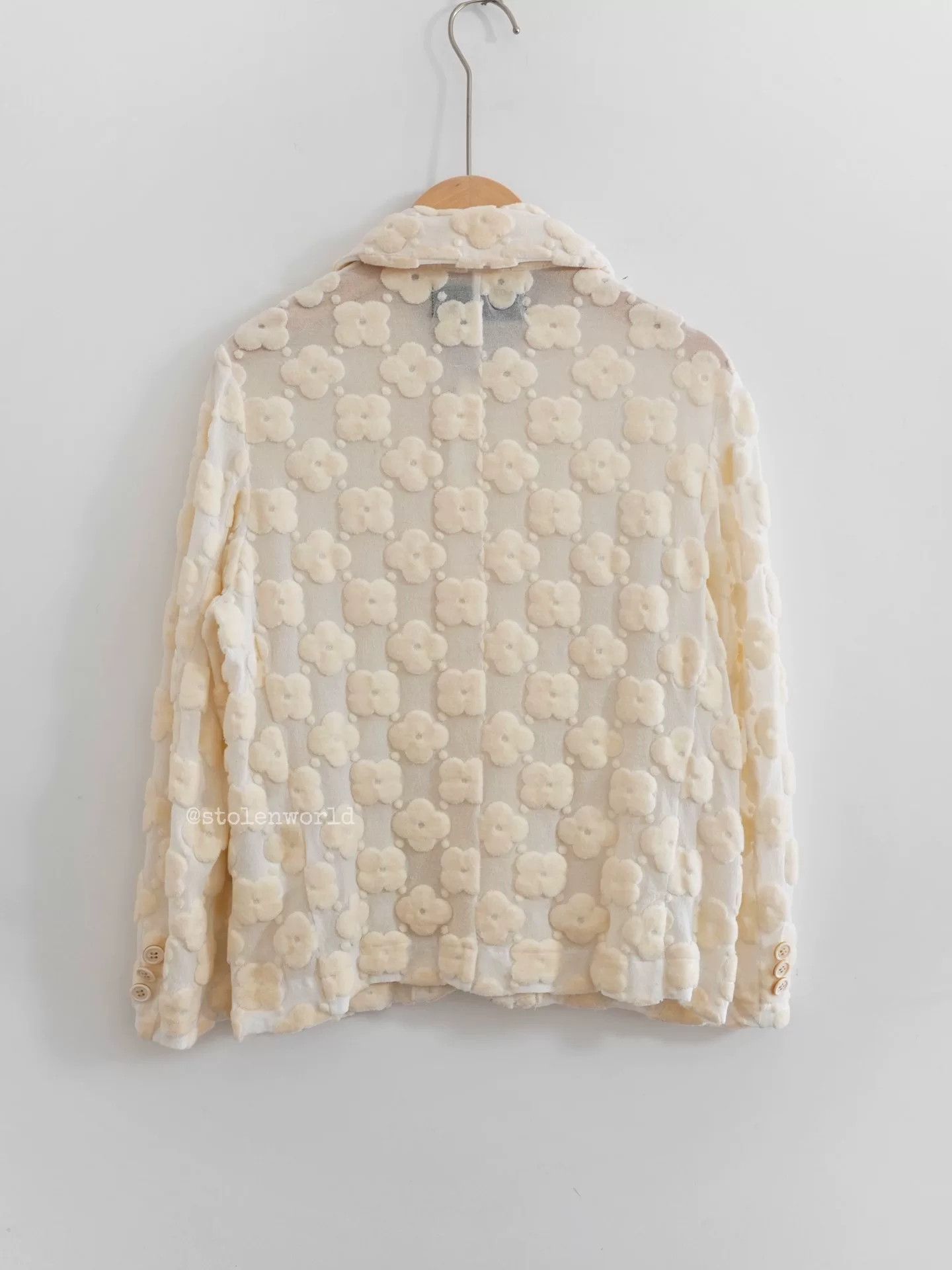 Comme des Garcons comme des garcons cream floral outerwear Size M / US 6-8 / IT 42-44 - 5 Thumbnail