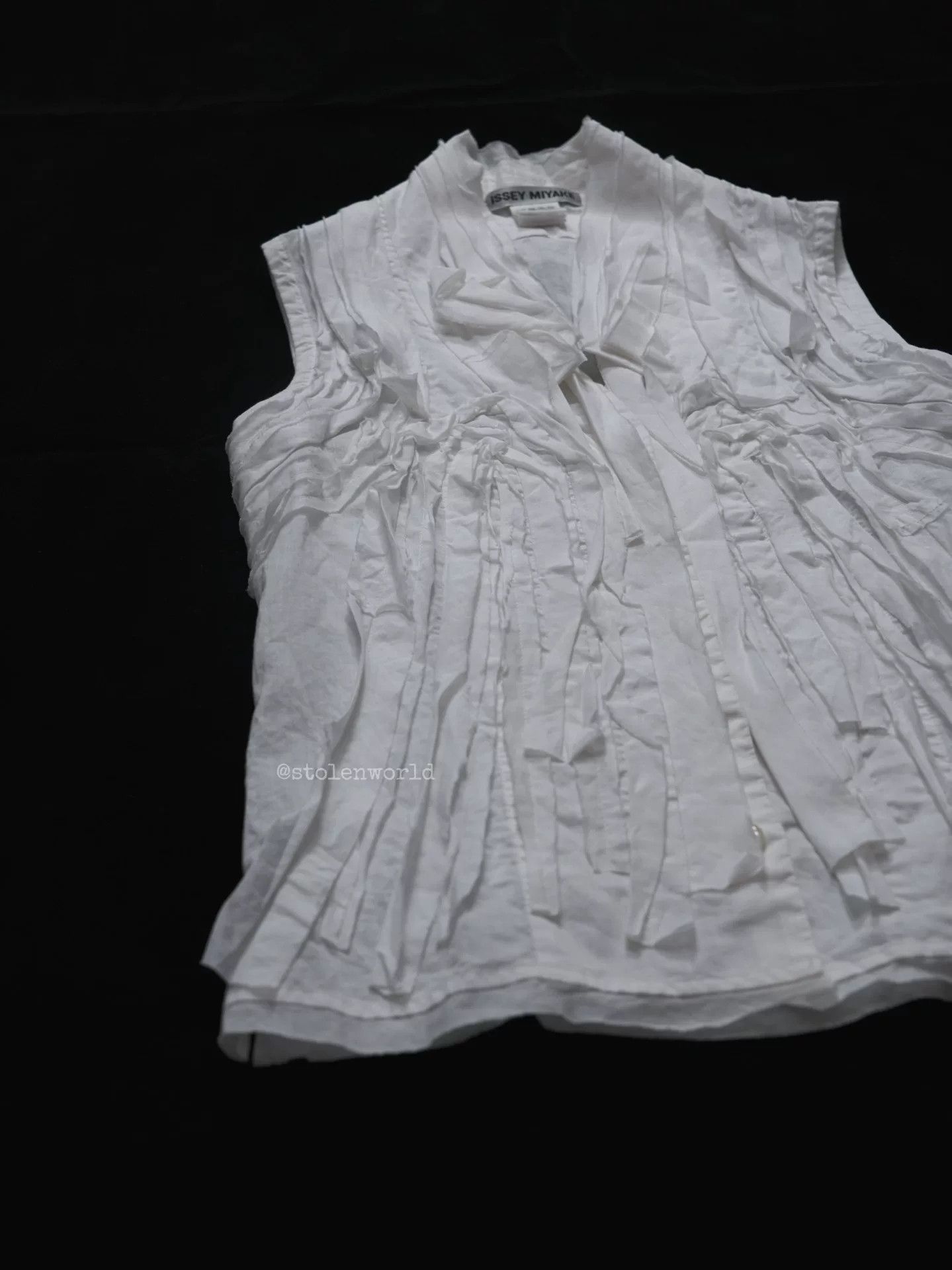Issey Miyake issey miyake cotton linen decorative top Size S / US 4 / IT 40 - 7 Thumbnail