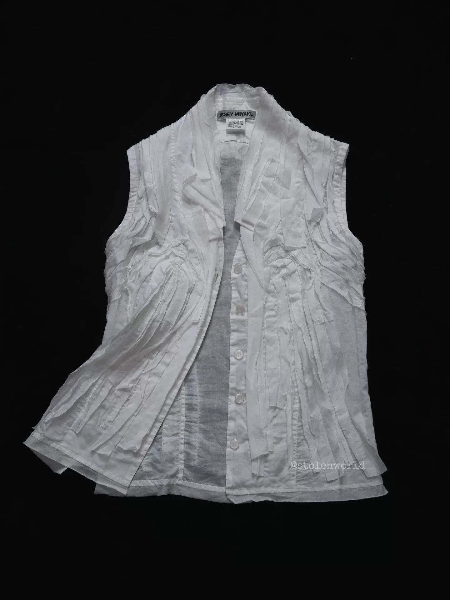 Issey Miyake issey miyake cotton linen decorative top Size S / US 4 / IT 40 - 3 Thumbnail