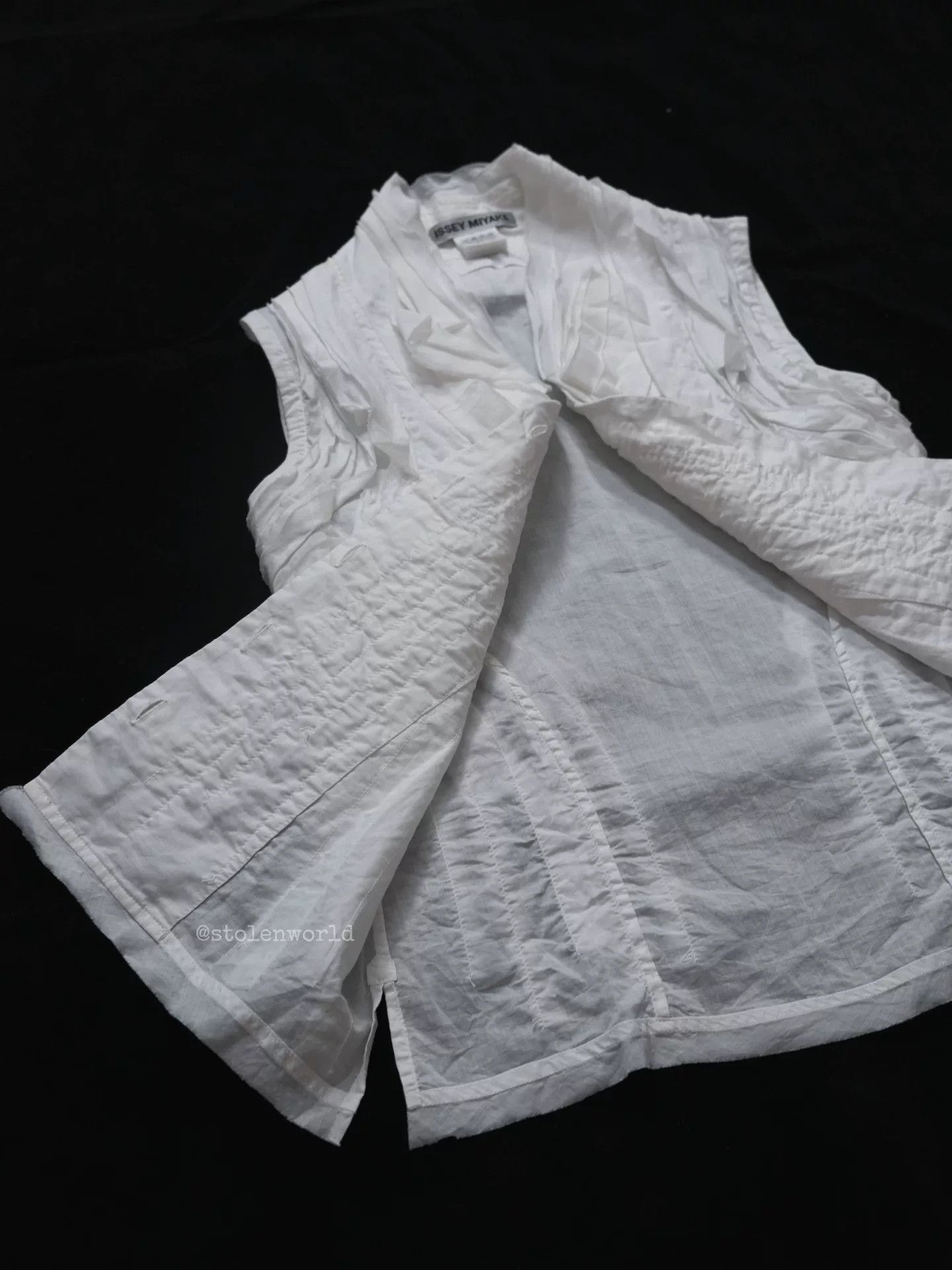 Issey Miyake issey miyake cotton linen decorative top Size S / US 4 / IT 40 - 2 Thumbnail