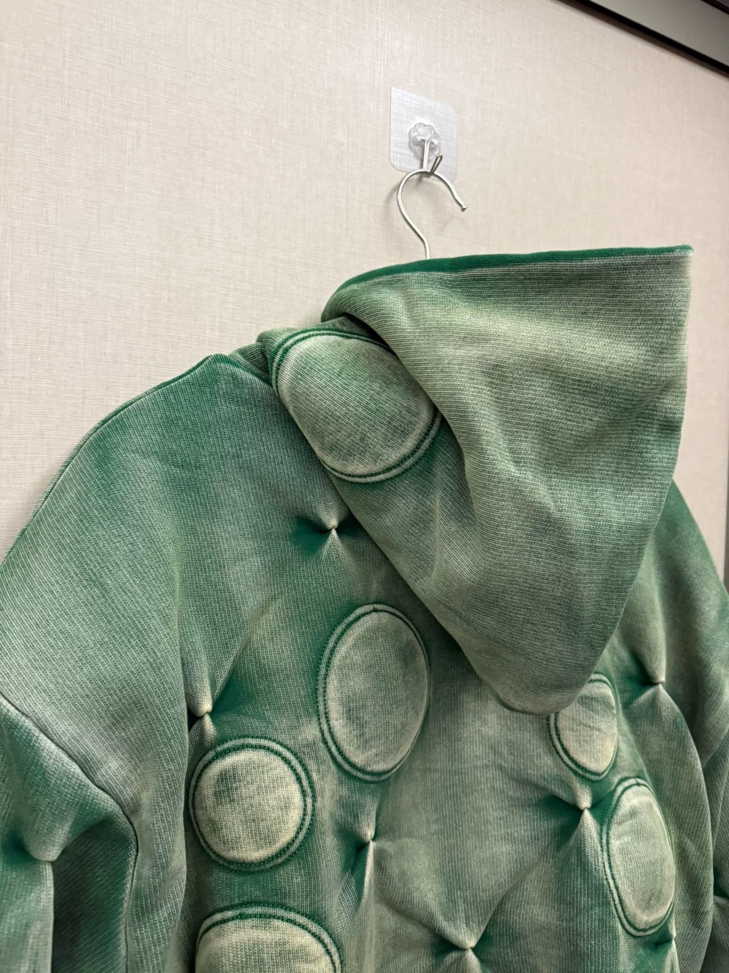 Bad Son padded green hoodie with boxy fit Size XL / US 12-14 / IT 48-50 - 3 Thumbnail