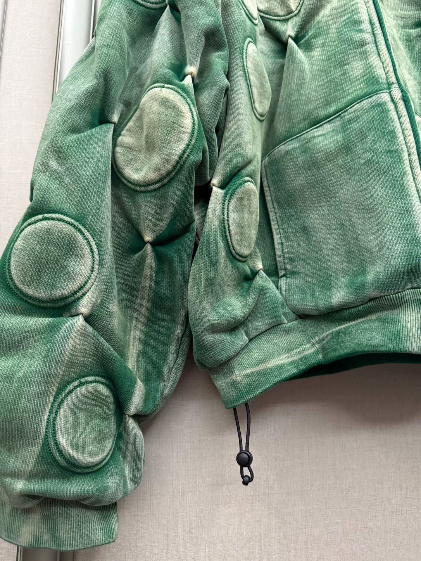 Bad Son padded green hoodie with boxy fit Size XL / US 12-14 / IT 48-50 - 4 Thumbnail