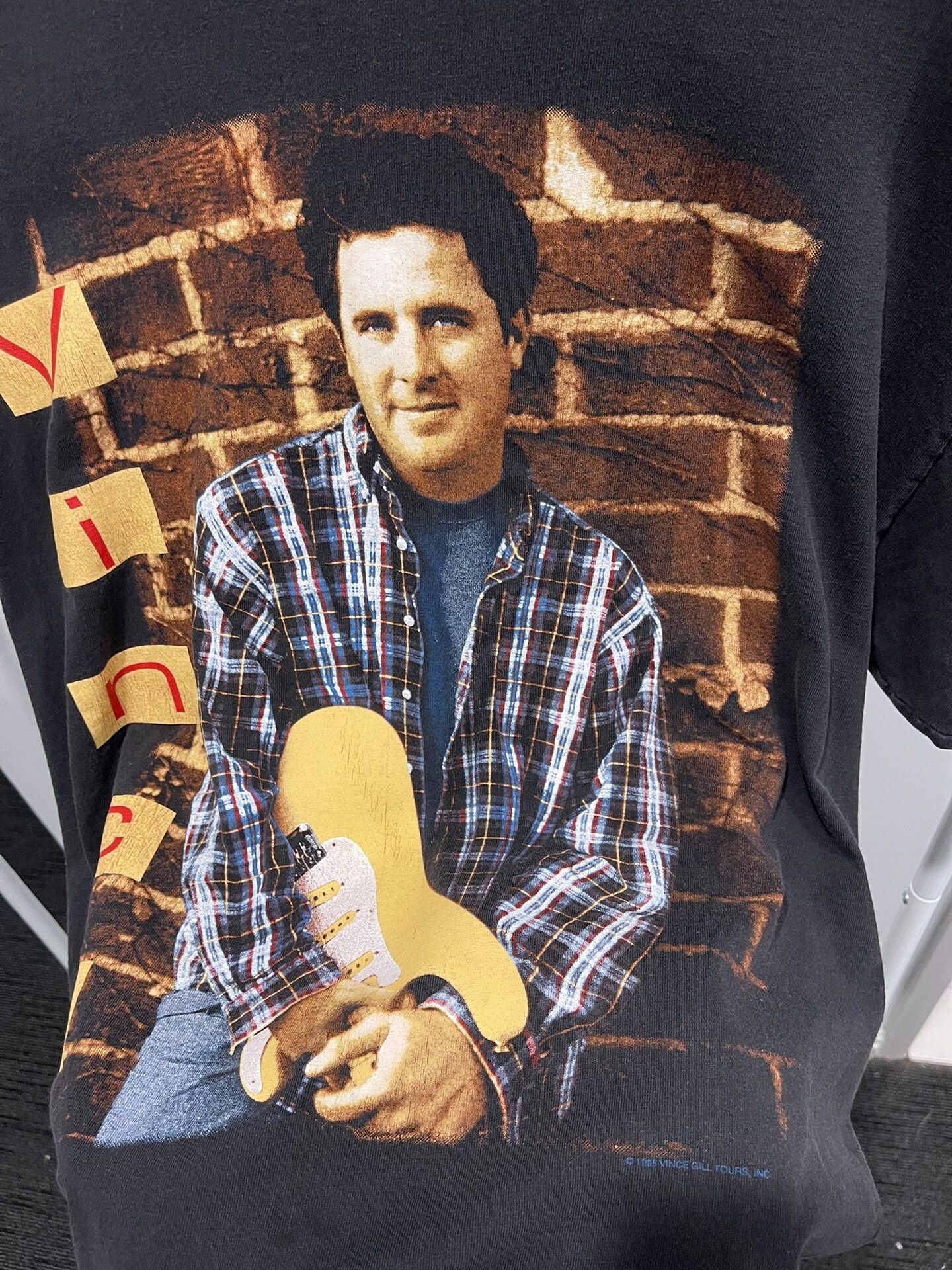 Vince vintage vince gill 1995 country music shirt Size US XL / EU 56 / 4 - 3 Thumbnail