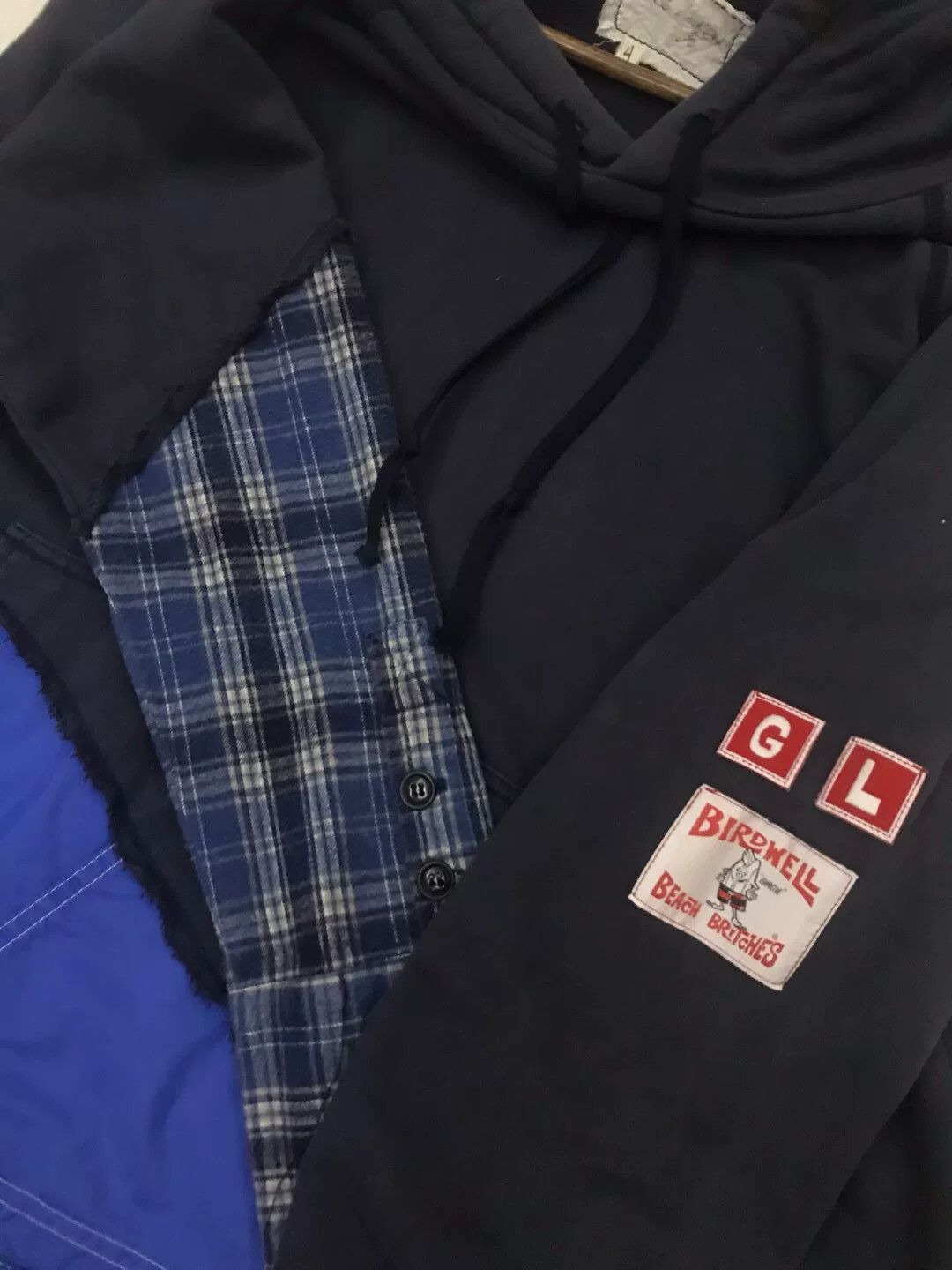 Greg Lauren layered hooded sweatshirt with unique details Size US XL / EU 56 / 4 - 3 Thumbnail