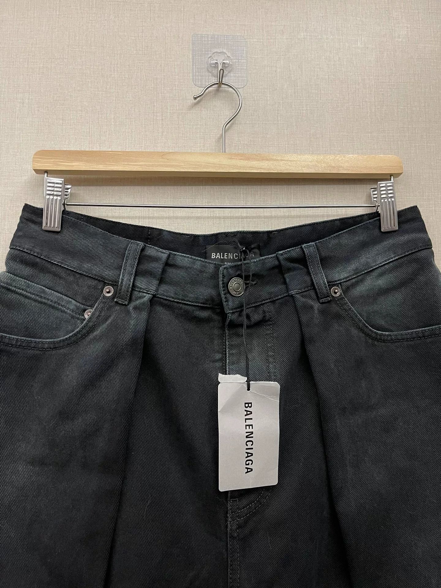 Balenciaga balenciaga baggy black wide-leg jeans Size US 26 / EU 42 - 6 Thumbnail