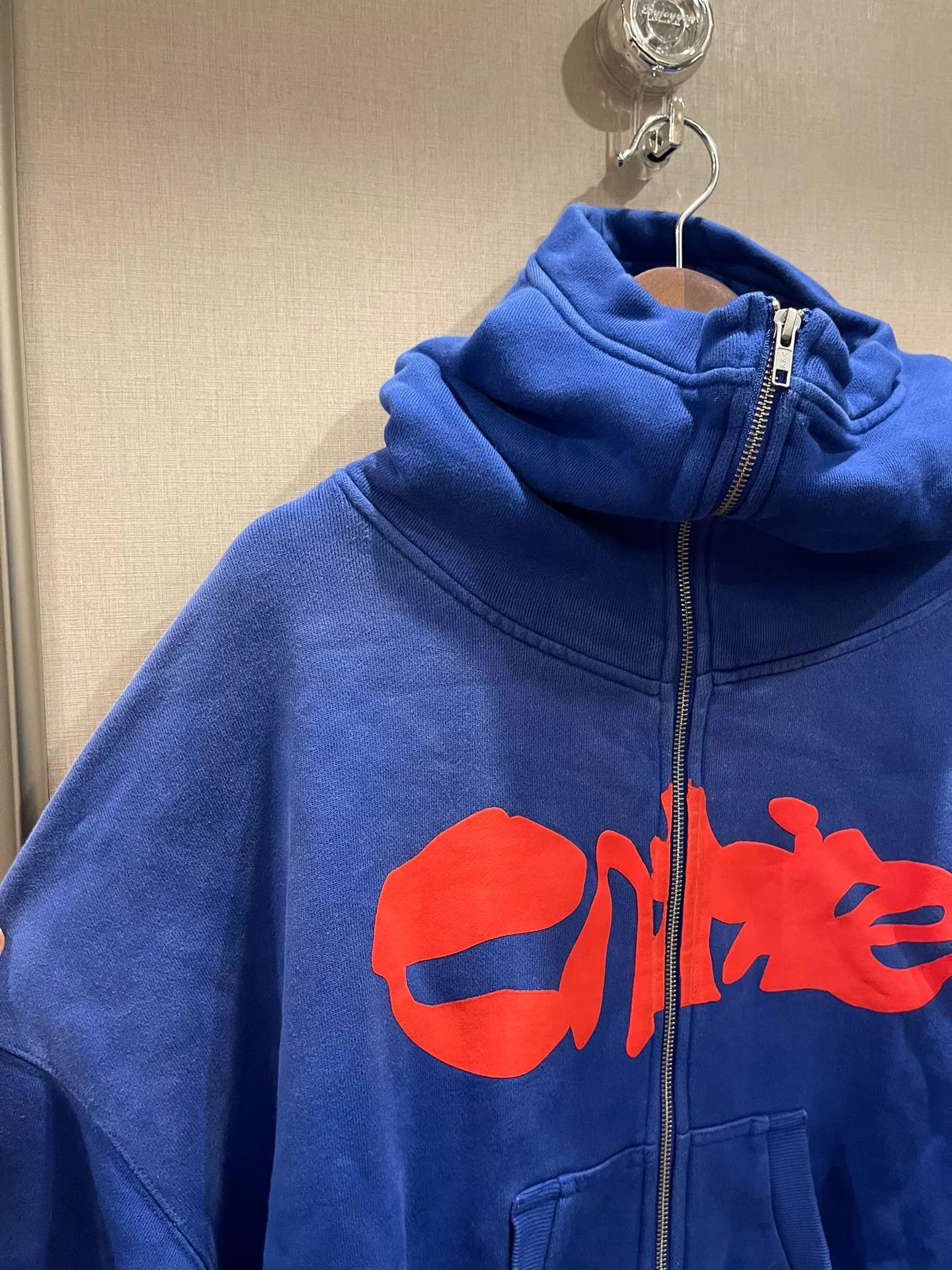 Entire Studios oversized blue zip-up sweatshirt with hood Size US L / EU 52-54 / 3 - 3 Thumbnail