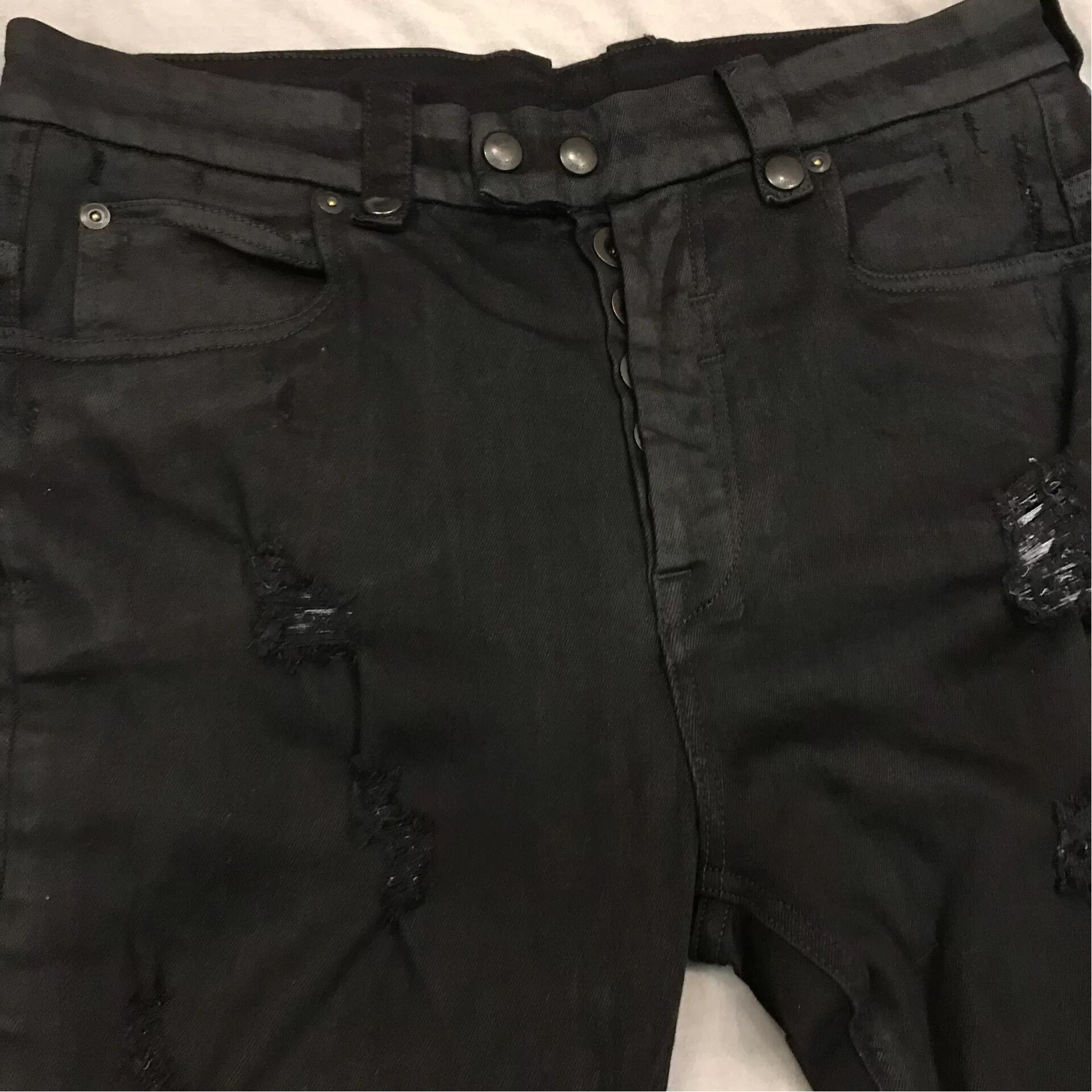 Unravel Project black skinny jeans with detailing Size US 30 / EU 46 - 6 Thumbnail