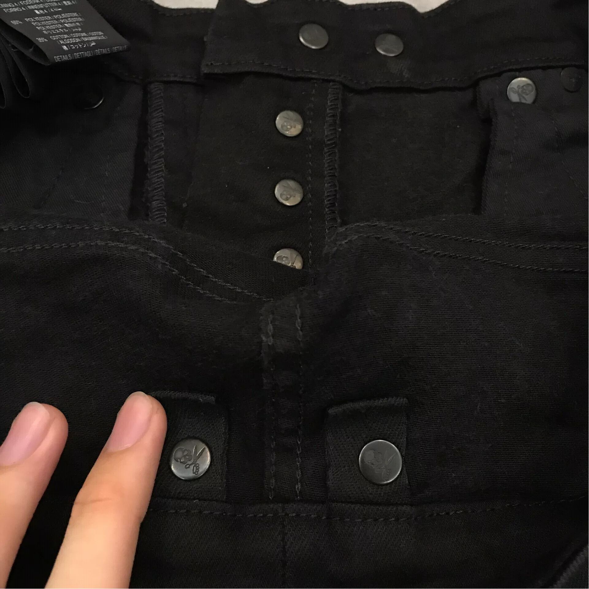 Unravel Project black skinny jeans with detailing Size US 30 / EU 46 - 8 Thumbnail
