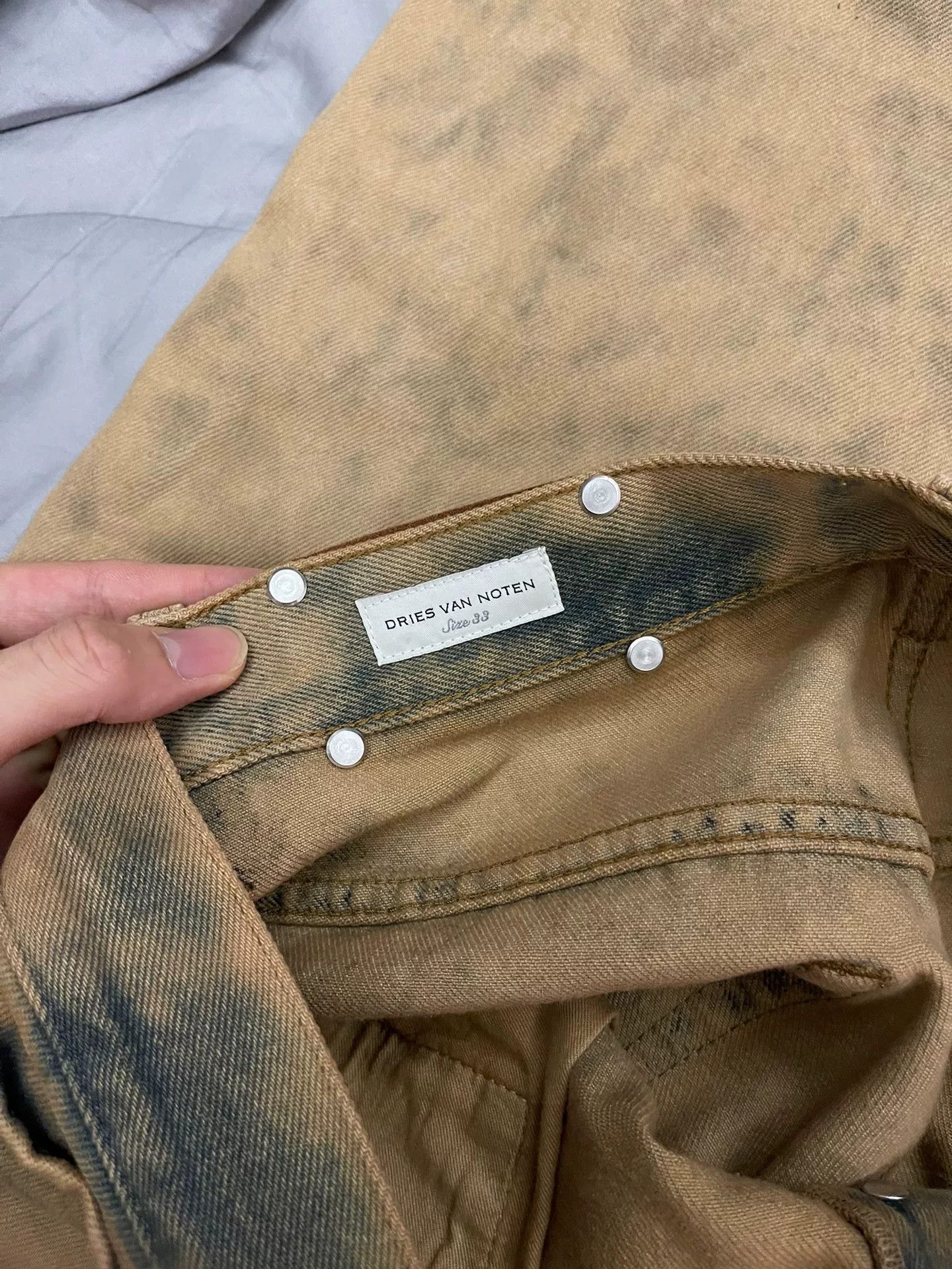 Dries Van Noten unique dyed wide-leg jeans by dries van noten Size US 33 - 8 Thumbnail
