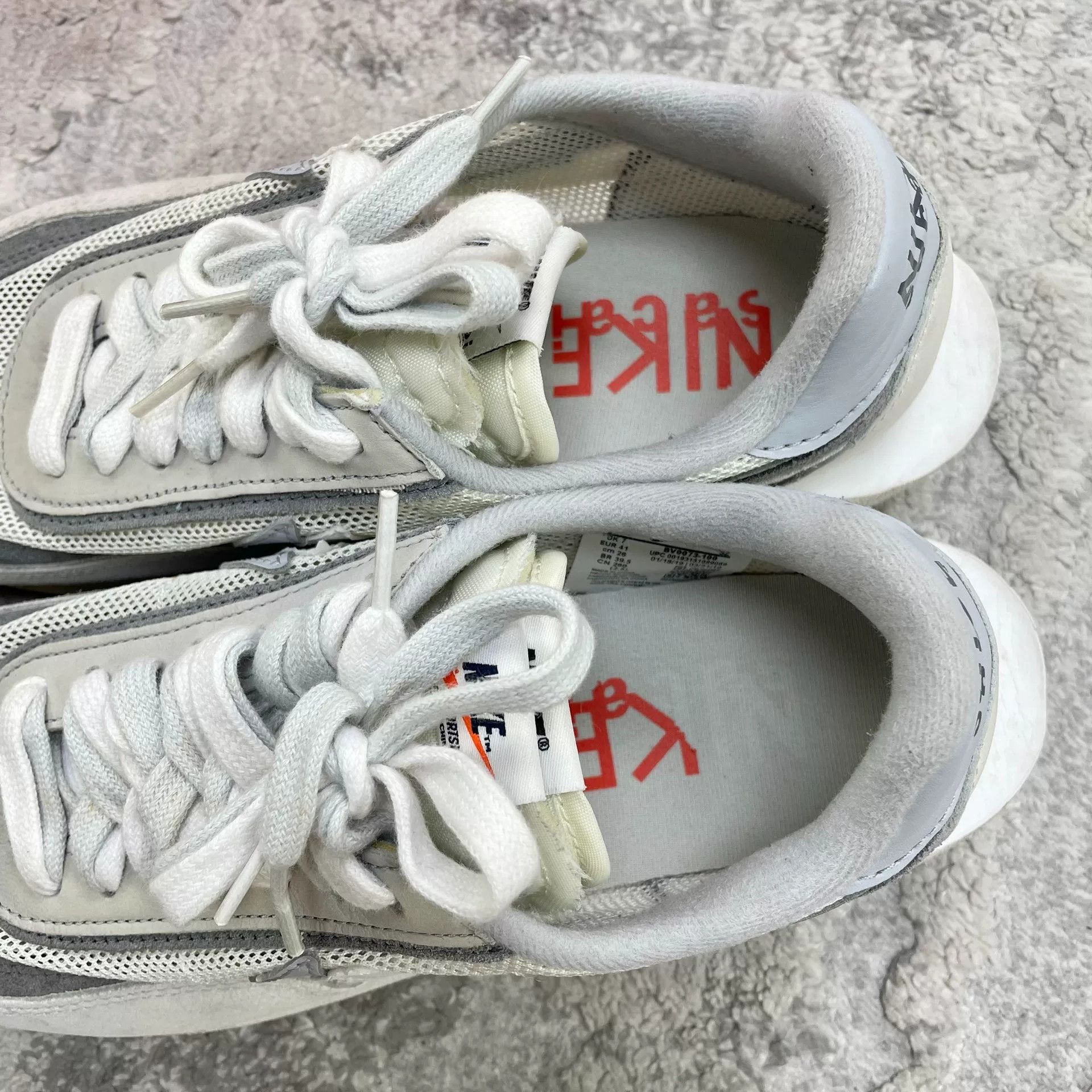 Sacai sacai x nike gray white sneakers Size US 9 / EU 42 - 4 Thumbnail
