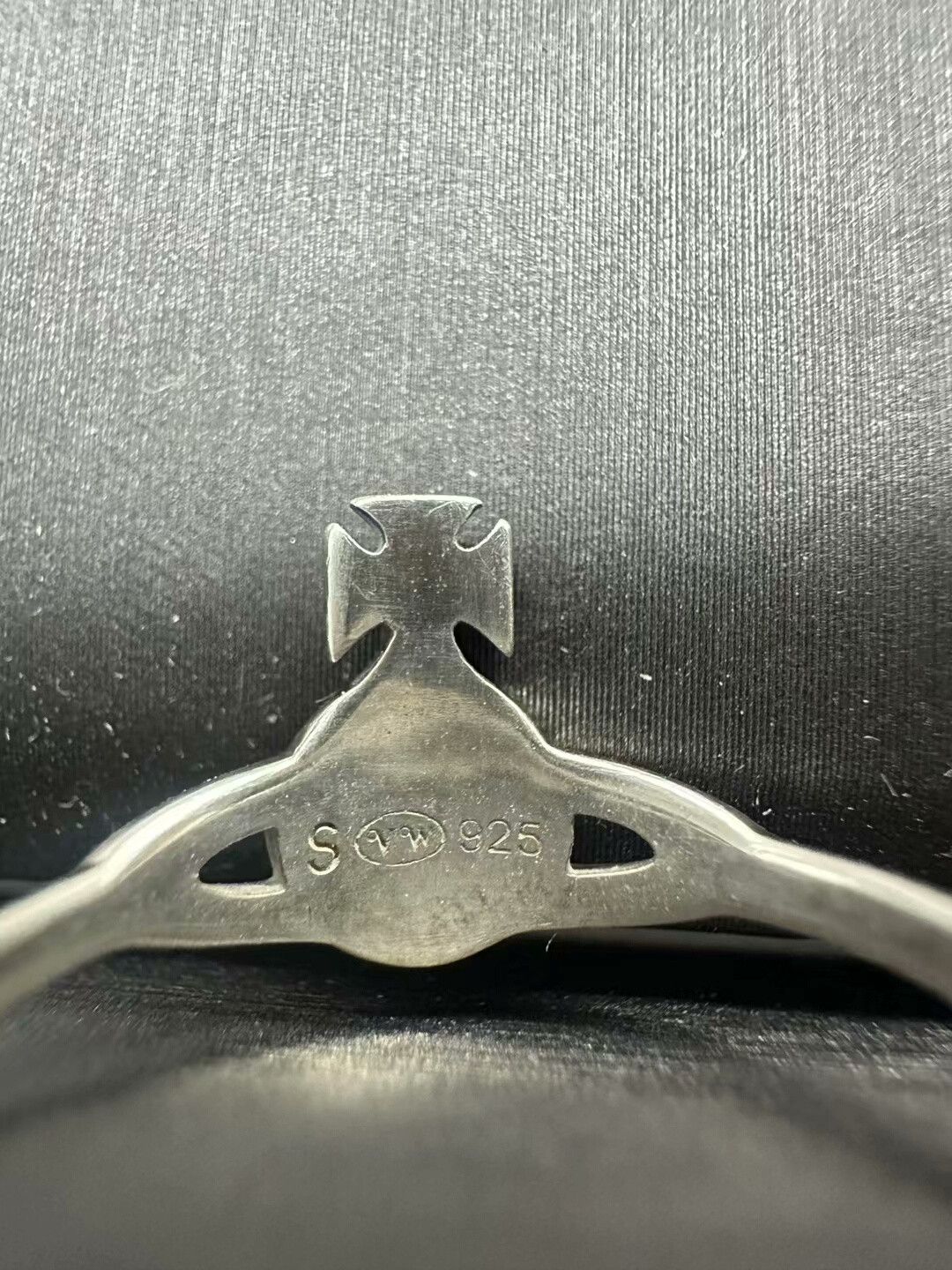 Vivienne Westwood vivienne westwood saturn ring in black silver Size ONE SIZE - 3 Thumbnail