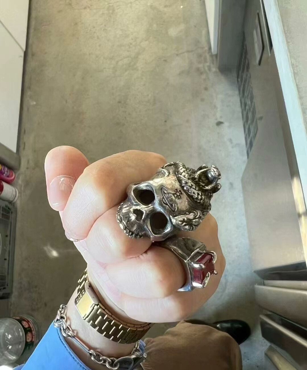 Vivienne Westwood vivienne westwood skull ring with snake design Size ONE SIZE - 9 Thumbnail