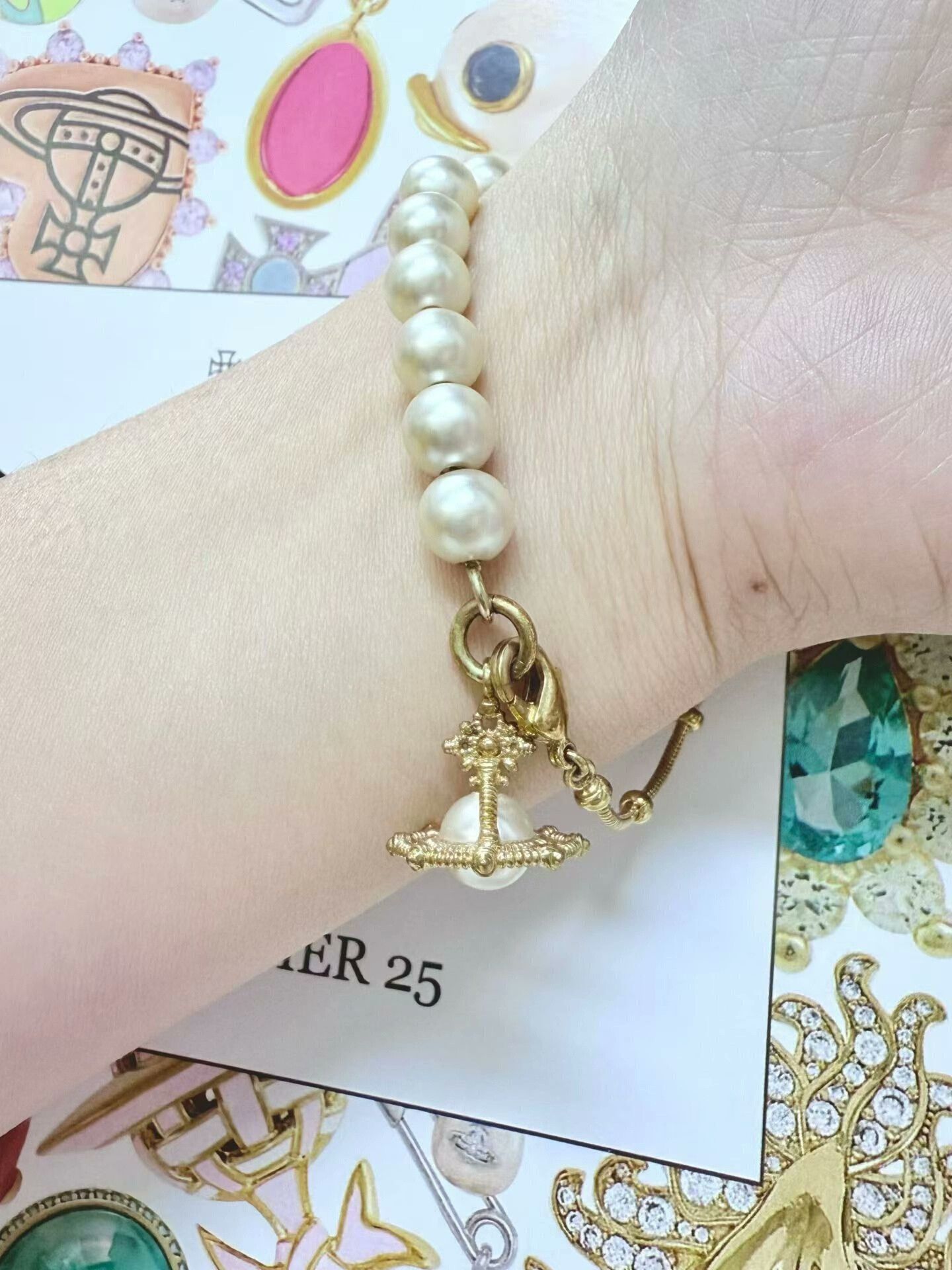 Vivienne Westwood vintage vivienne westwood pearl bracelet Size ONE SIZE - 6 Thumbnail