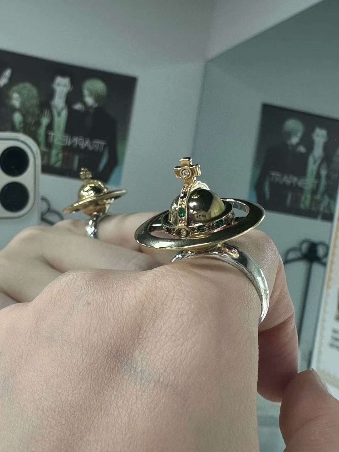 Vivienne Westwood vivienne westwood saturn ring in gold Size ONE SIZE - 3 Thumbnail