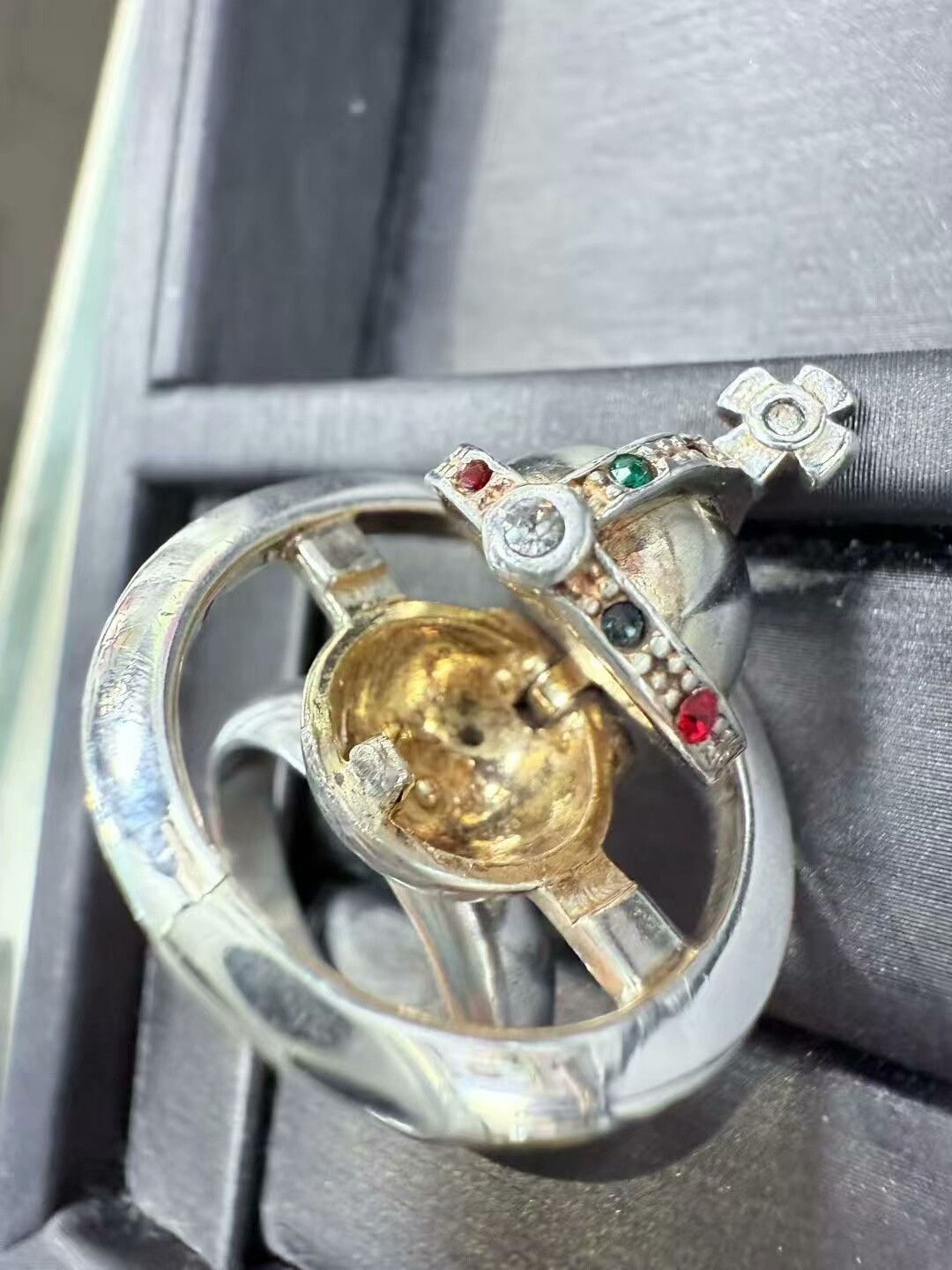 Vivienne Westwood vivienne westwood saturn ring with stones Size ONE SIZE - 3 Thumbnail