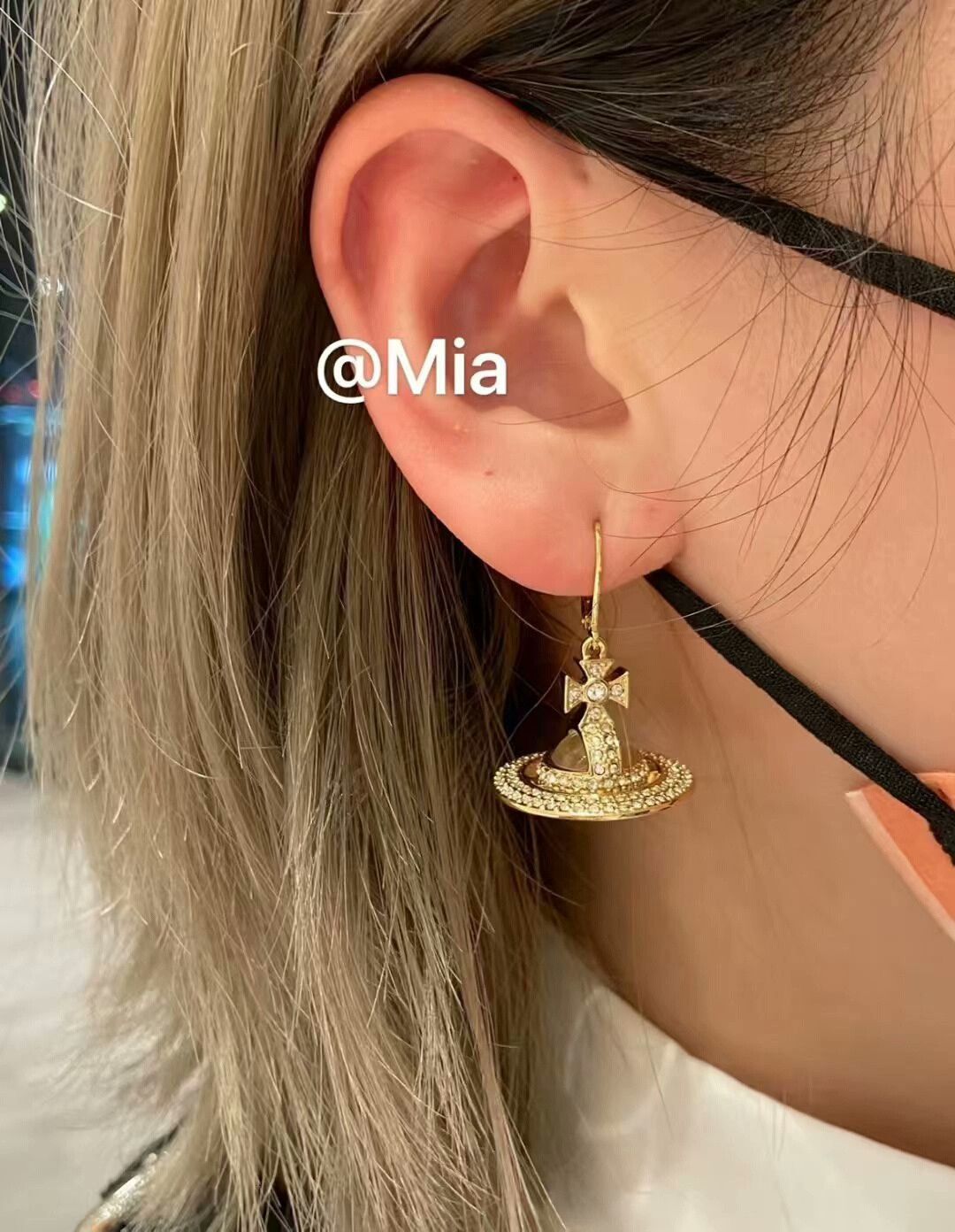 Vivienne Westwood vivienne westwood gold saturn orb earrings Size ONE SIZE - 3 Thumbnail