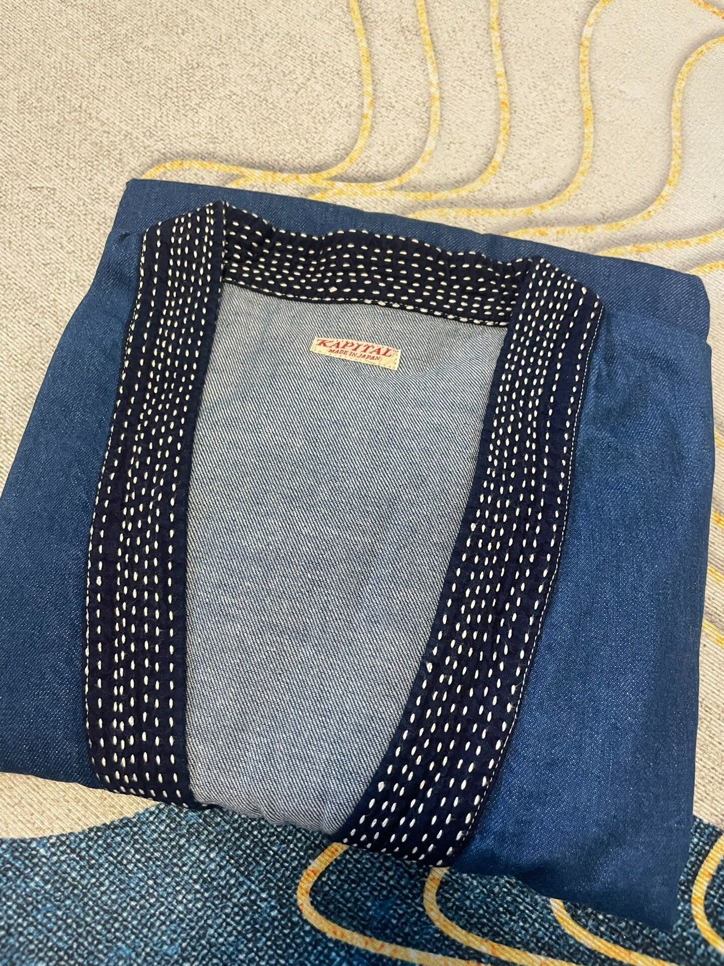 Kapital Kapital Denim Short Sleeve Top with Blue Dye Size US L / EU 52-54 / 3 - 2 Thumbnail