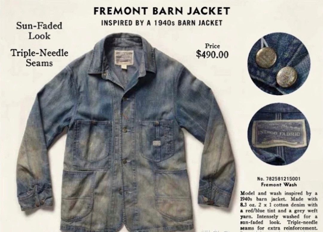 RRL Ralph Lauren 1940s Double RL RRL Denim Jacket Size US XL / EU 56 / 4 - 3 Thumbnail