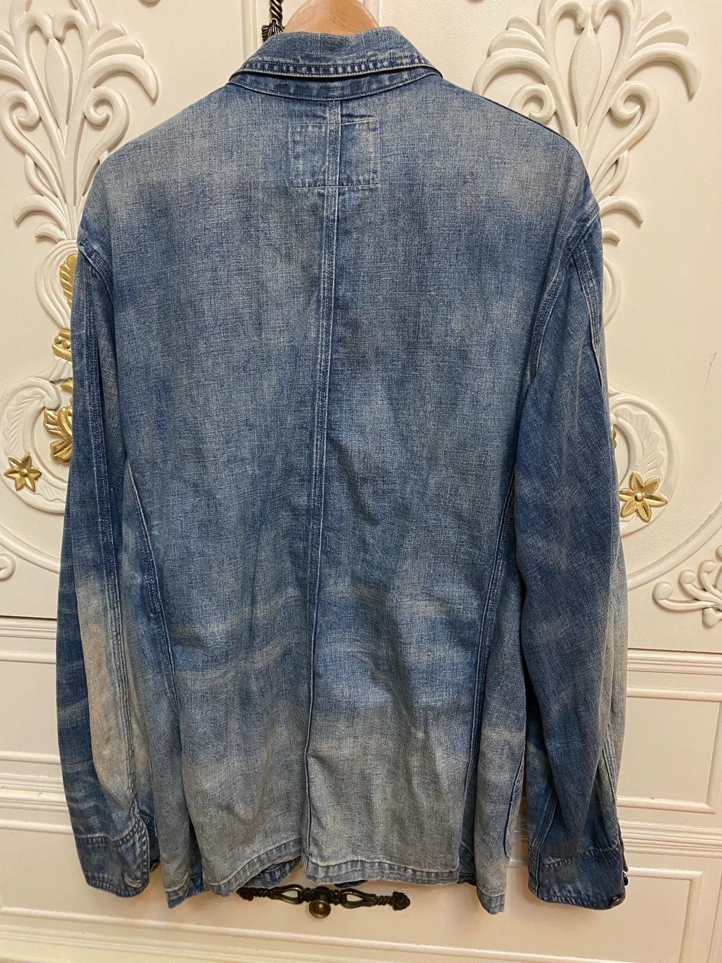RRL Ralph Lauren 1940s Double RL RRL Denim Jacket Size US XL / EU 56 / 4 - 2 Thumbnail