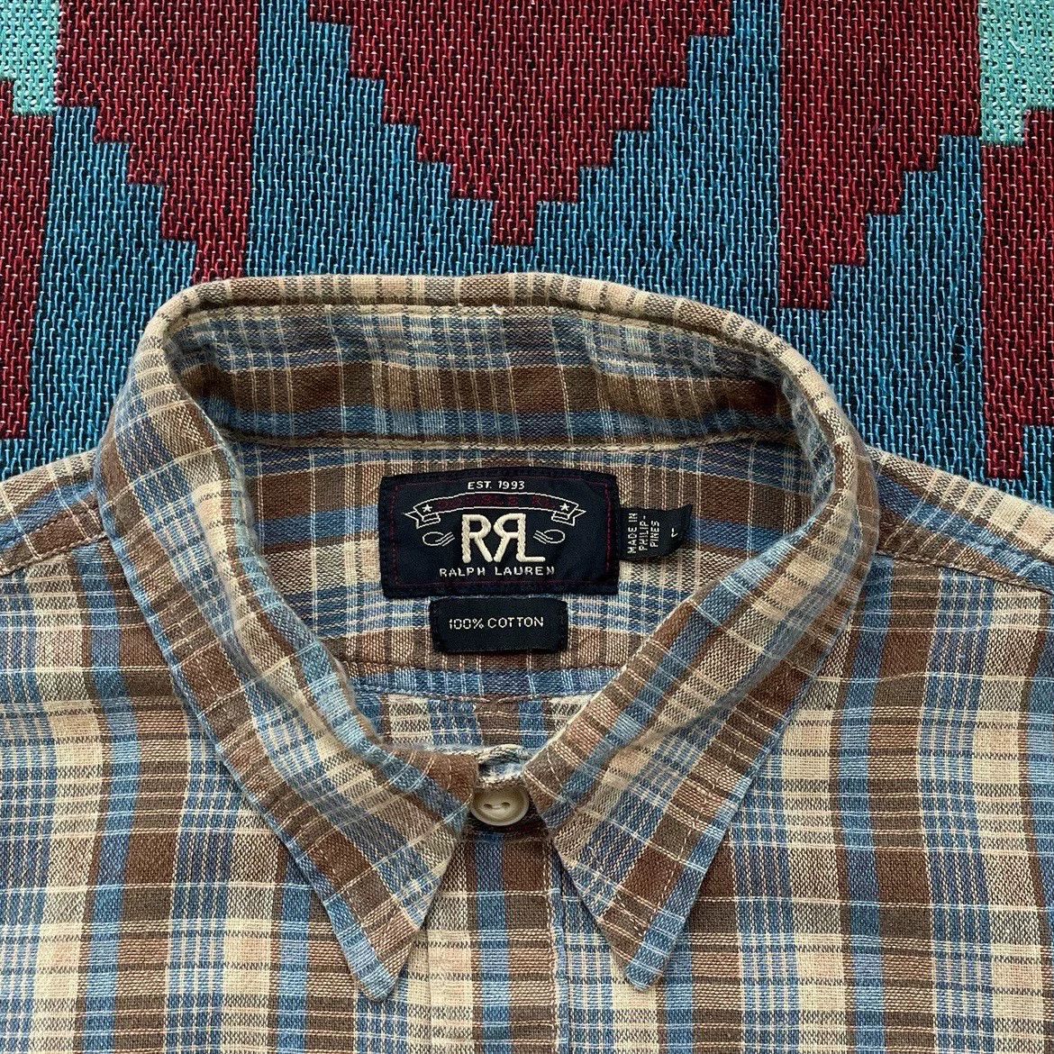 RRL Ralph Lauren vintage rrl plaid work shirt from 1920s Size US L / EU 52-54 / 3 - 7 Thumbnail