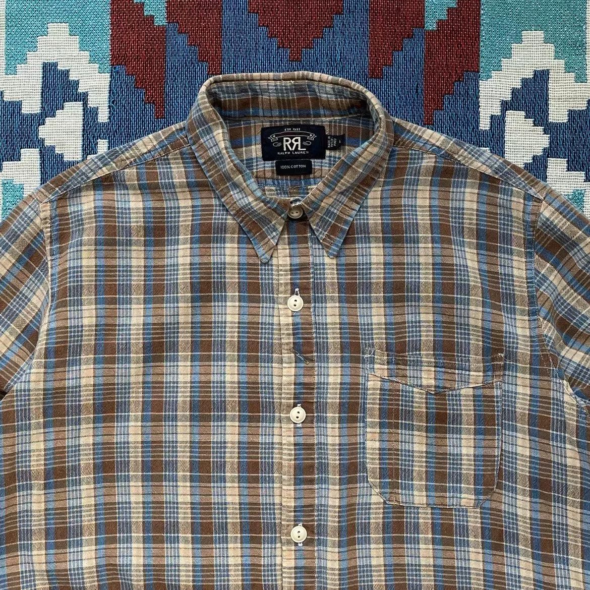 RRL Ralph Lauren vintage rrl plaid work shirt from 1920s Size US L / EU 52-54 / 3 - 4 Thumbnail