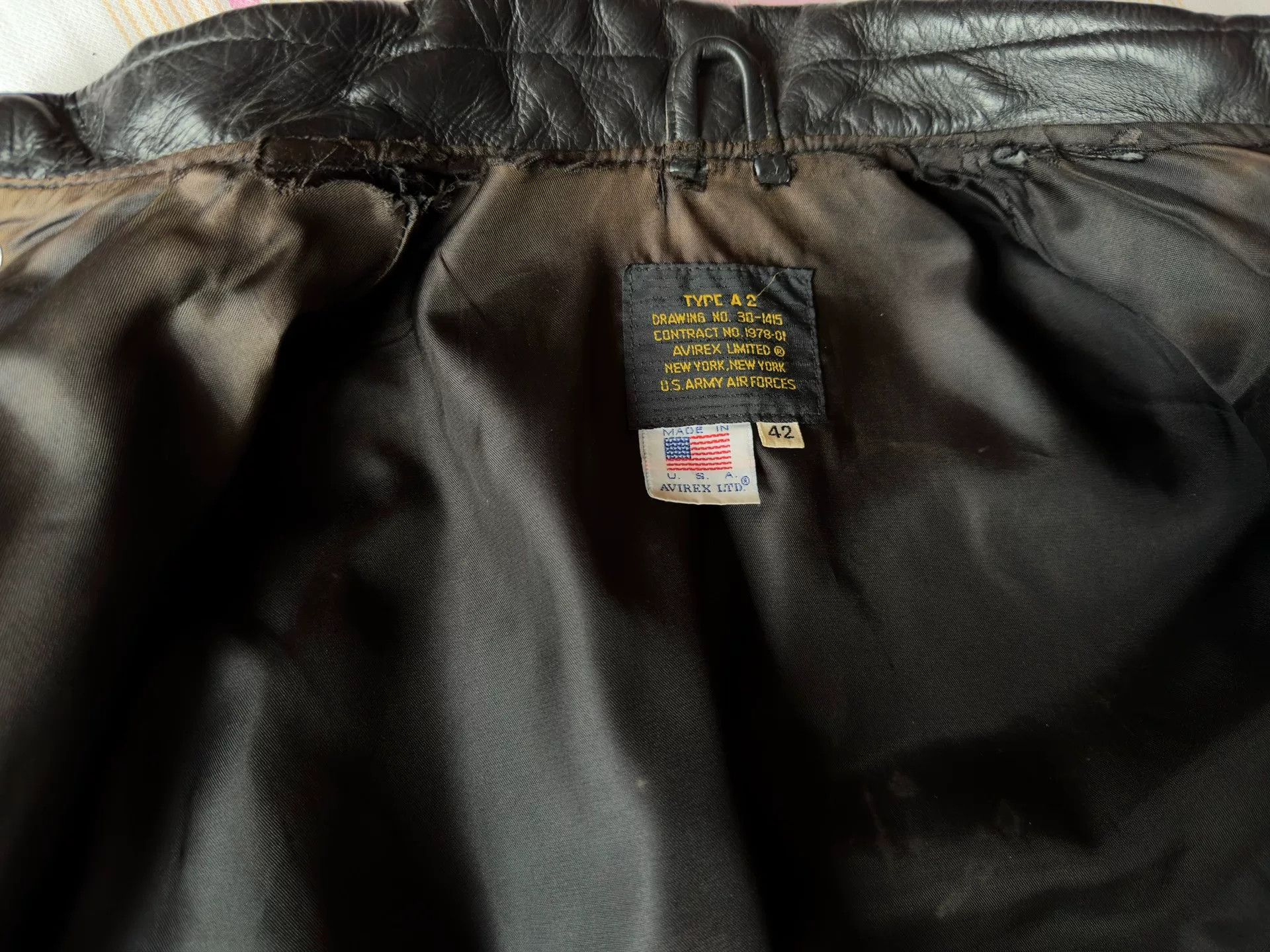 Avirex vintage a-2 genuine horse hide jacket Size US L / EU 52-54 / 3 - 9 Thumbnail