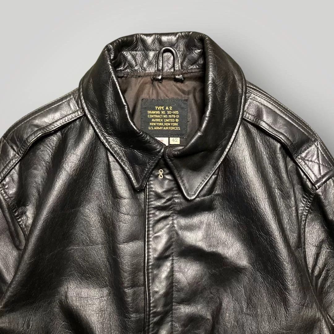 Avirex vintage a-2 genuine horse hide jacket Size US L / EU 52-54 / 3 - 2 Thumbnail