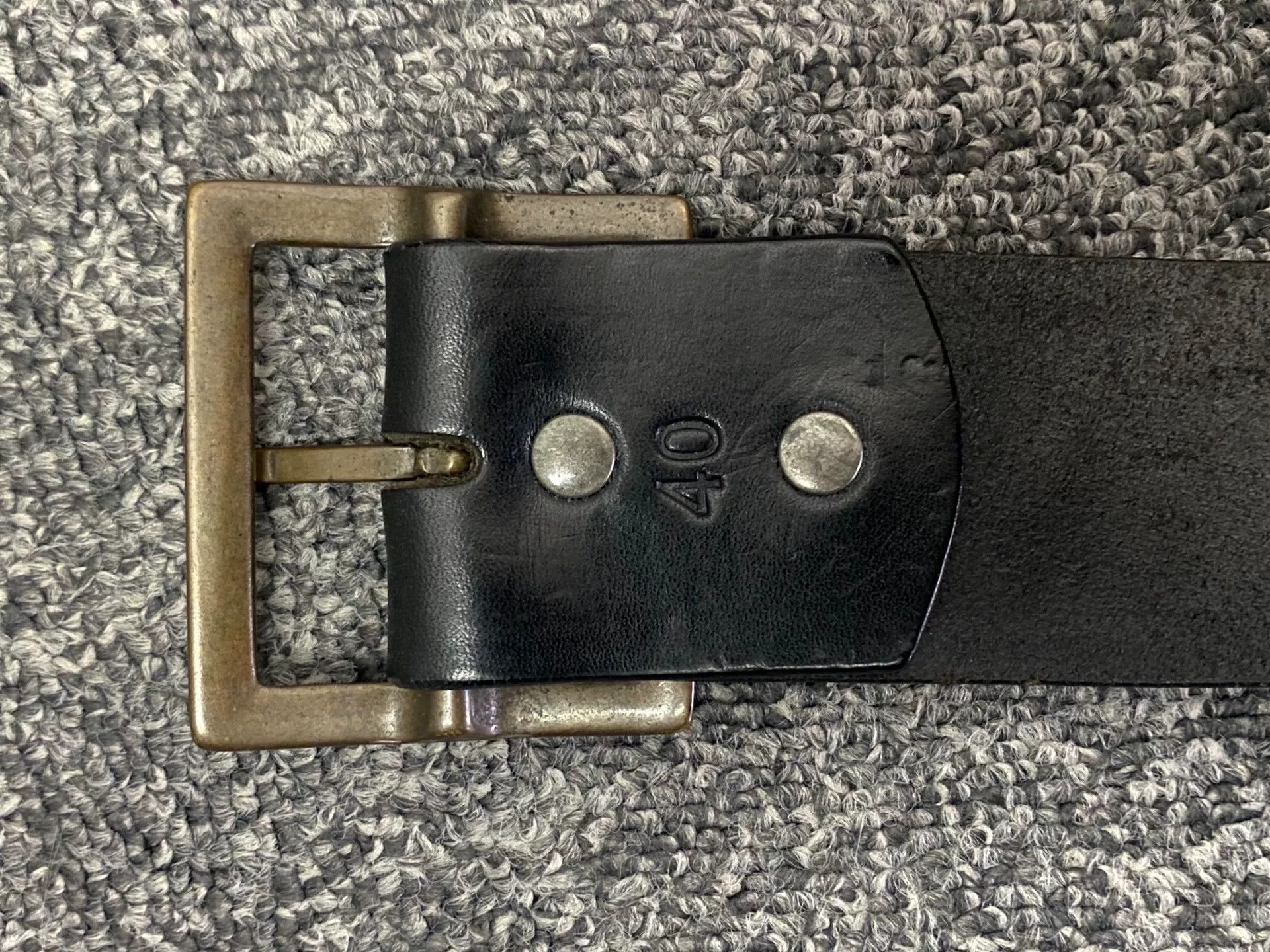 RRL Ralph Lauren premium vintage embossed leather belt Size ONE SIZE - 7 Thumbnail