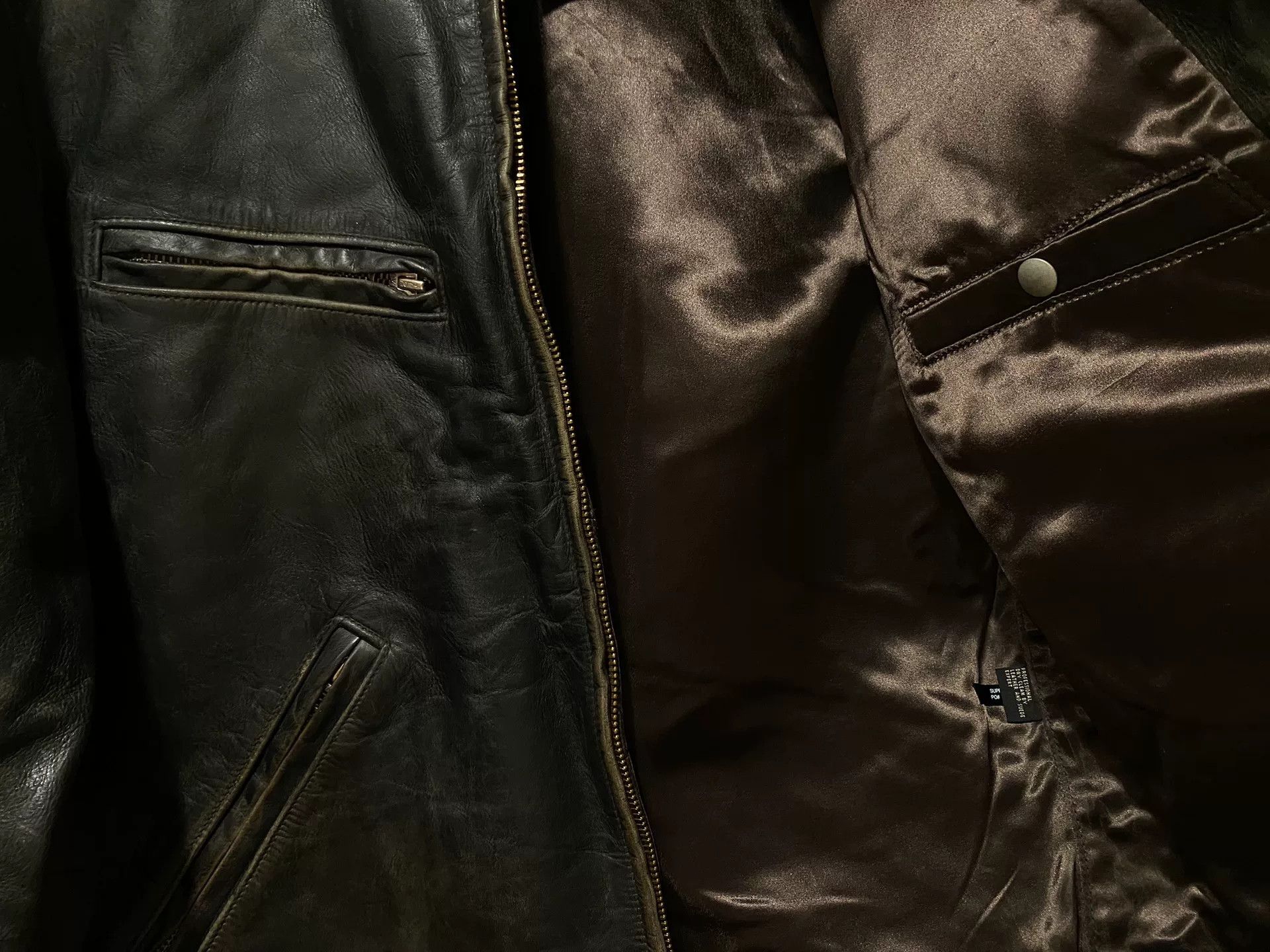 RRL Ralph Lauren vintage Ralph Lauren leather motorcycle jacket Size US M / EU 48-50 / 2 - 7 Thumbnail