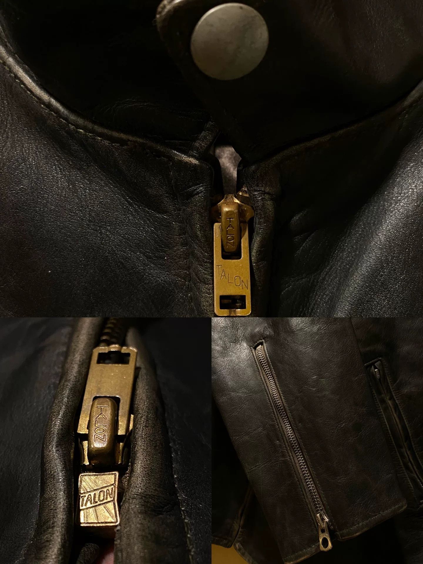 RRL Ralph Lauren vintage Ralph Lauren leather motorcycle jacket Size US M / EU 48-50 / 2 - 6 Thumbnail