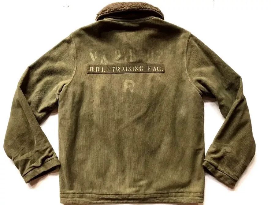 RRL Ralph Lauren rrl wool fur collar military corduroy jacket Size US M / EU 48-50 / 2 - 3 Thumbnail