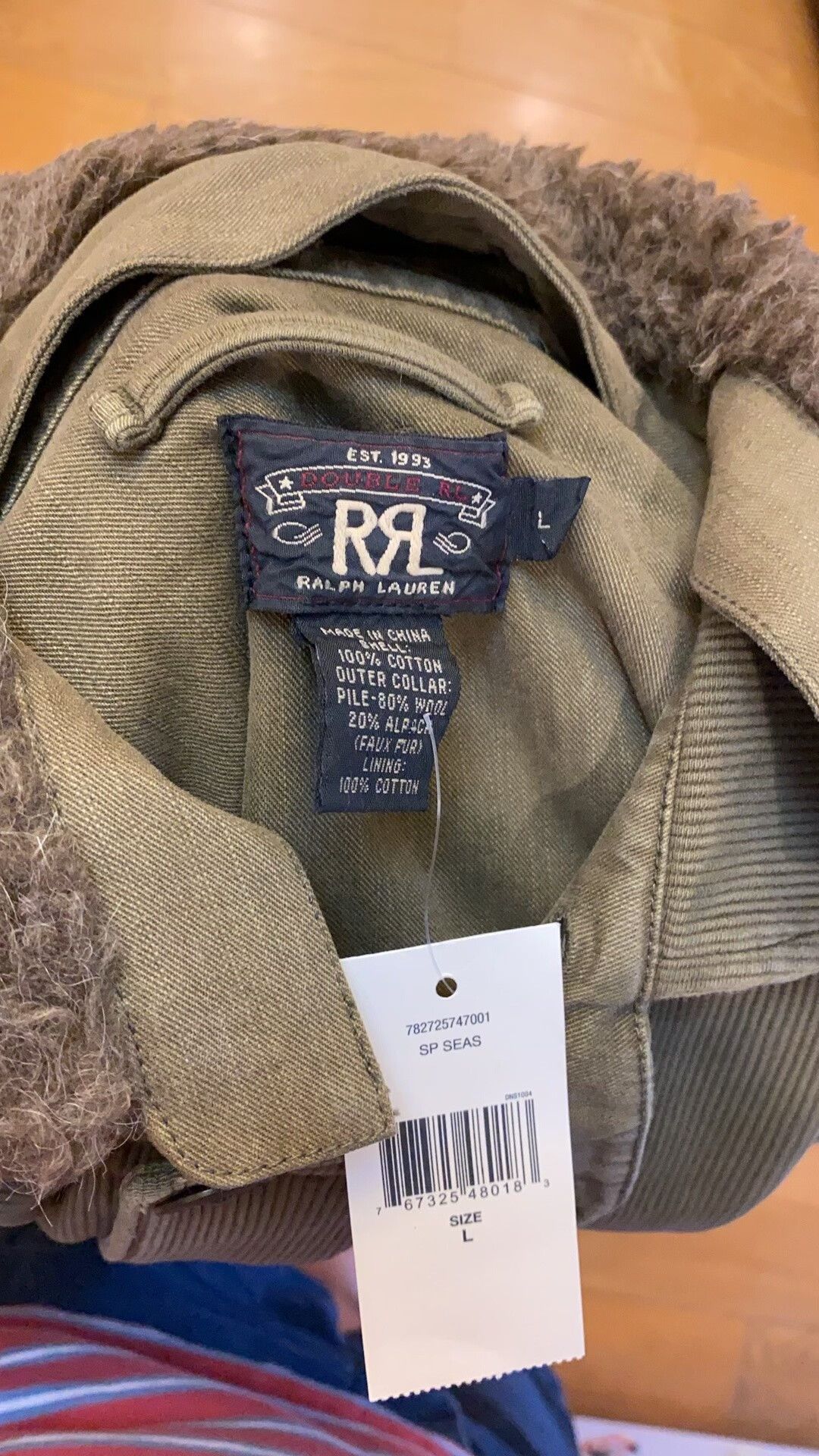 RRL Ralph Lauren rrl wool fur collar military corduroy jacket Size US M / EU 48-50 / 2 - 5 Thumbnail