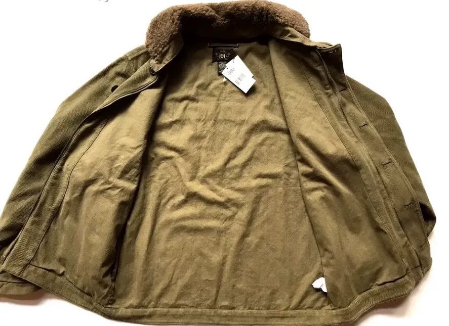 RRL Ralph Lauren rrl wool fur collar military corduroy jacket Size US M / EU 48-50 / 2 - 4 Thumbnail