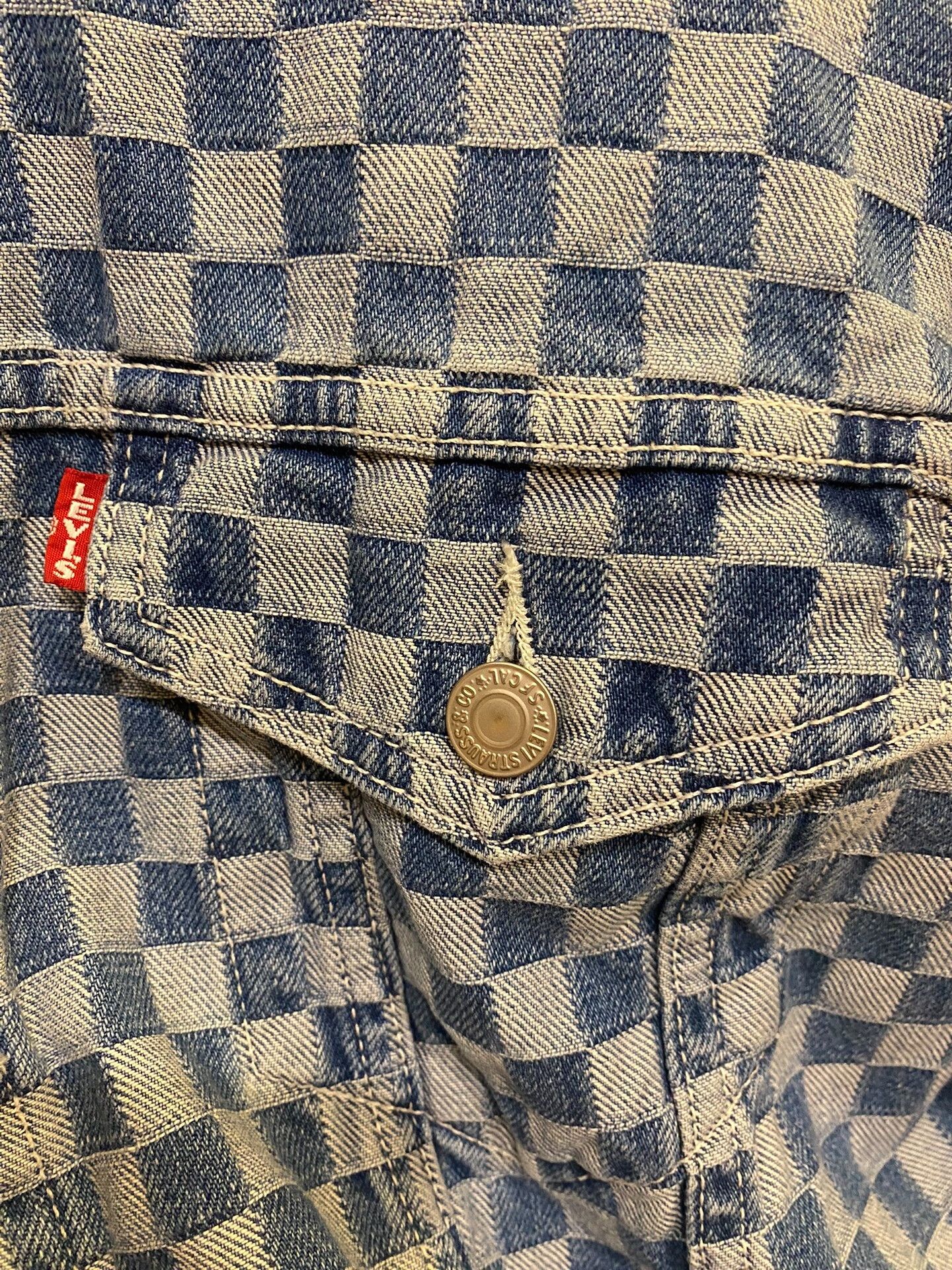 Levi's levi's checkered denim jacket for spring autumn Size US XL / EU 56 / 4 - 6 Thumbnail