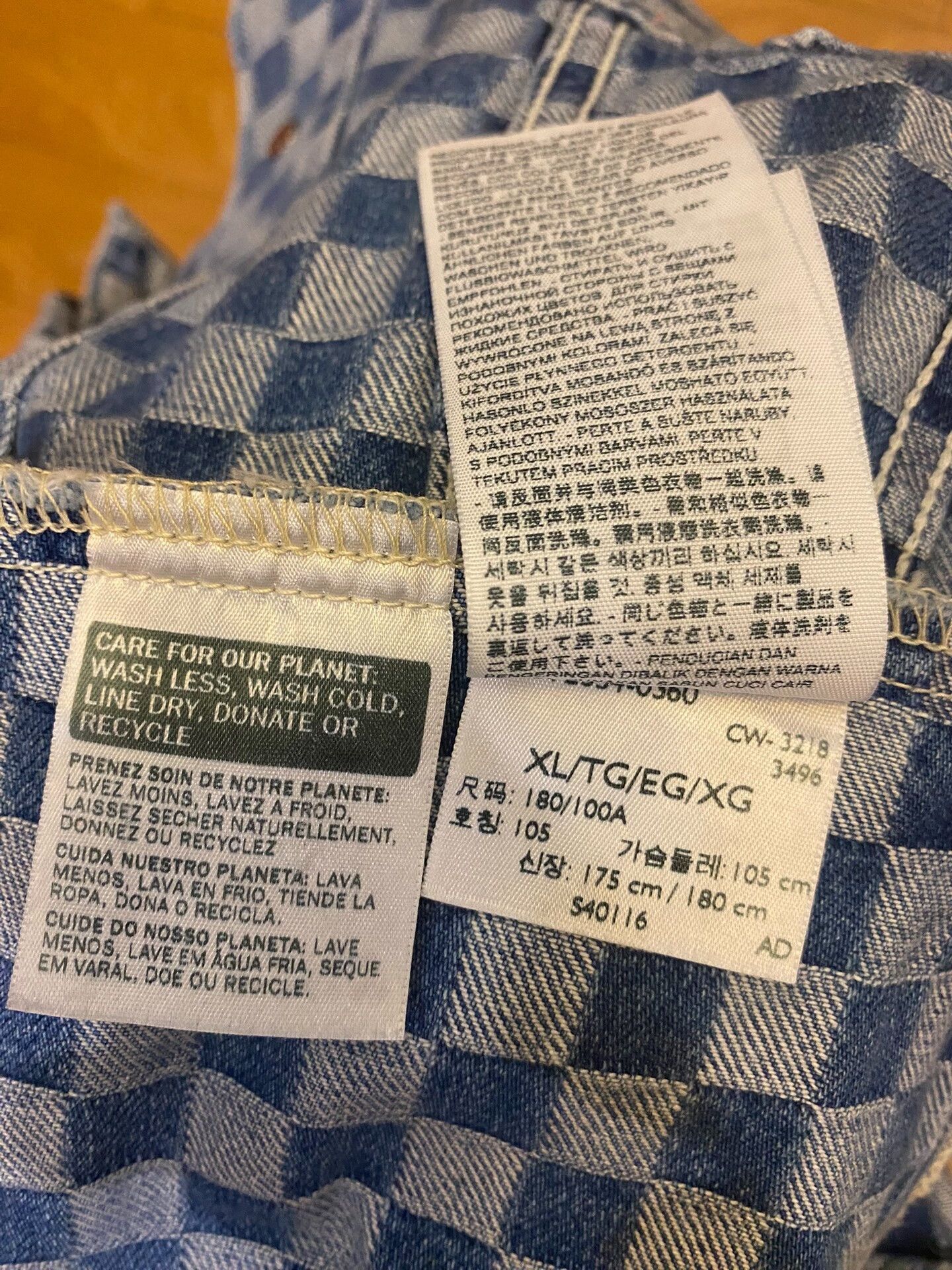 Levi's levi's checkered denim jacket for spring autumn Size US XL / EU 56 / 4 - 9 Thumbnail