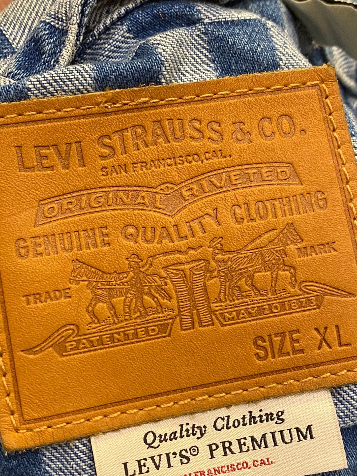Levi's levi's checkered denim jacket for spring autumn Size US XL / EU 56 / 4 - 4 Thumbnail