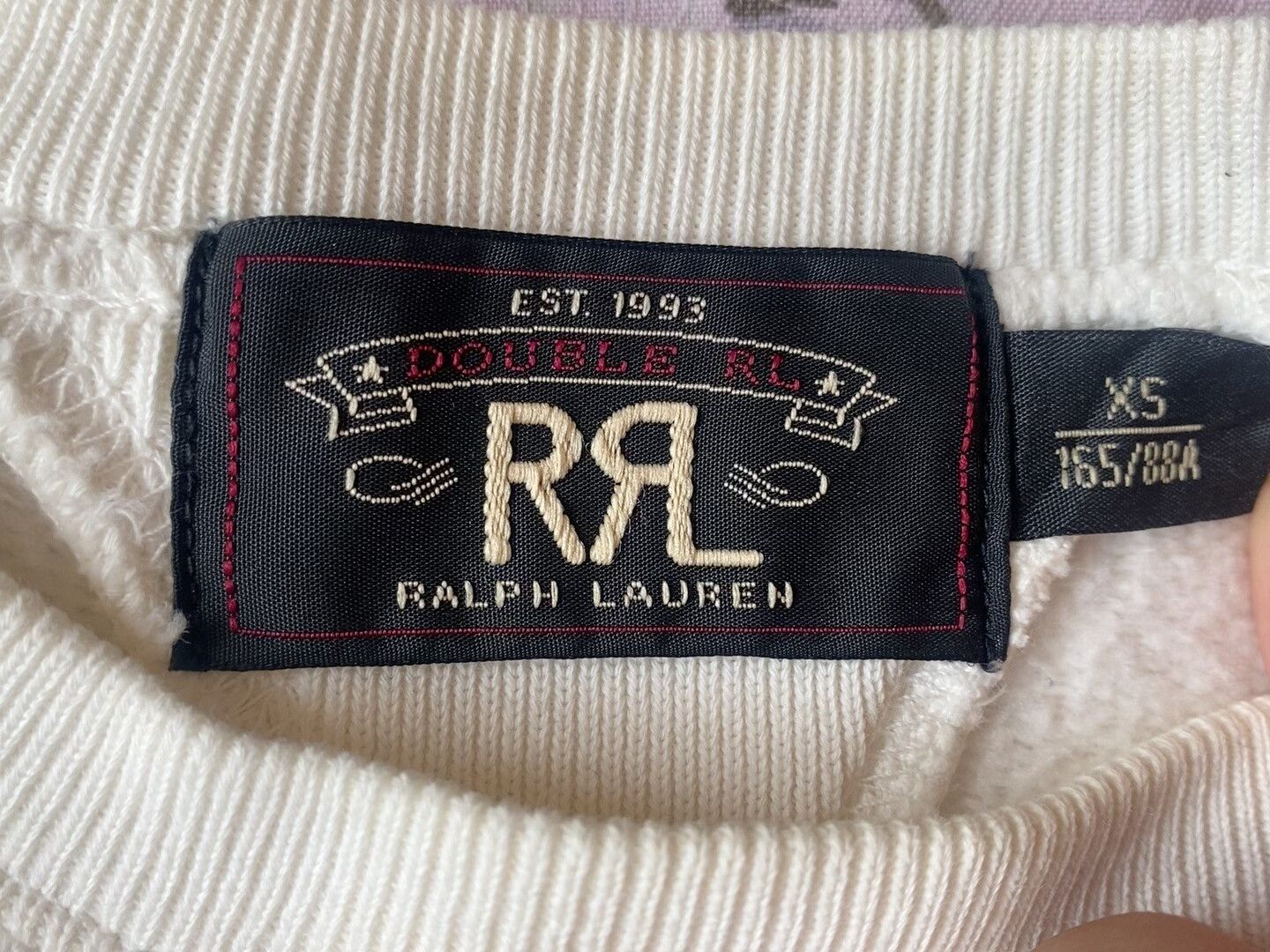 RRL Ralph Lauren white military-inspired crewneck sweatshirt Size US M / EU 48-50 / 2 - 8 Thumbnail