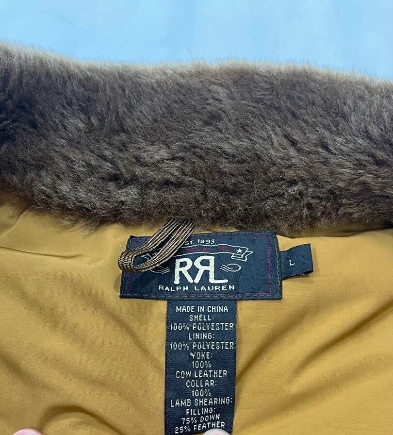 RRL Ralph Lauren RRL Classic Down Vest with Leather Accents Size US M / EU 48-50 / 2 - 7 Thumbnail