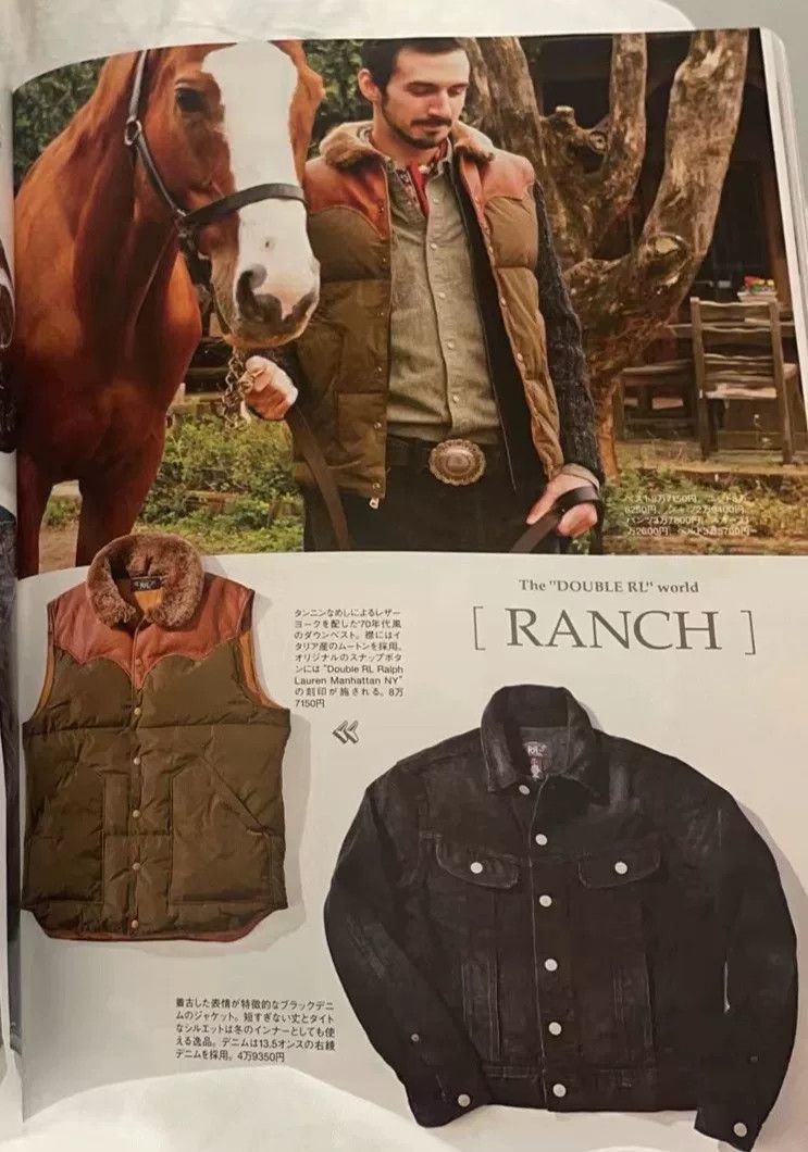 RRL Ralph Lauren RRL Classic Down Vest with Leather Accents Size US M / EU 48-50 / 2 - 2 Thumbnail