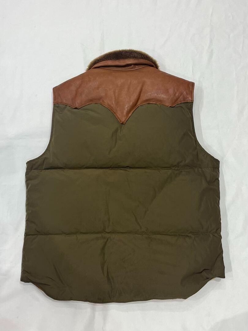 RRL Ralph Lauren RRL Classic Down Vest with Leather Accents Size US M / EU 48-50 / 2 - 8 Thumbnail