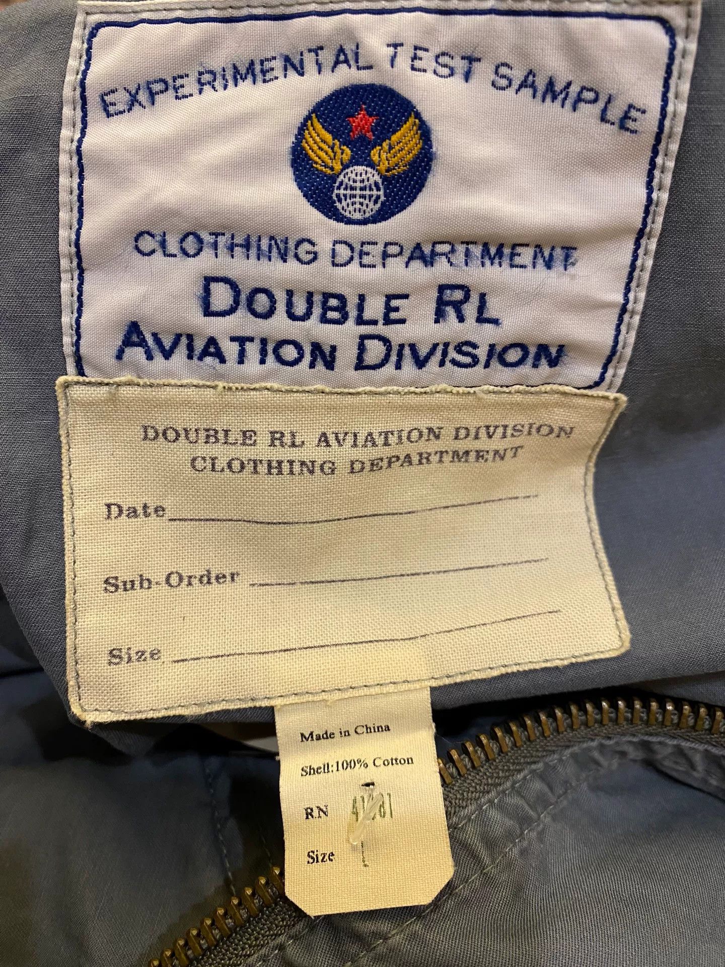 RRL Ralph Lauren rare double rl mason flight jacket Size US M / EU 48-50 / 2 - 4 Thumbnail